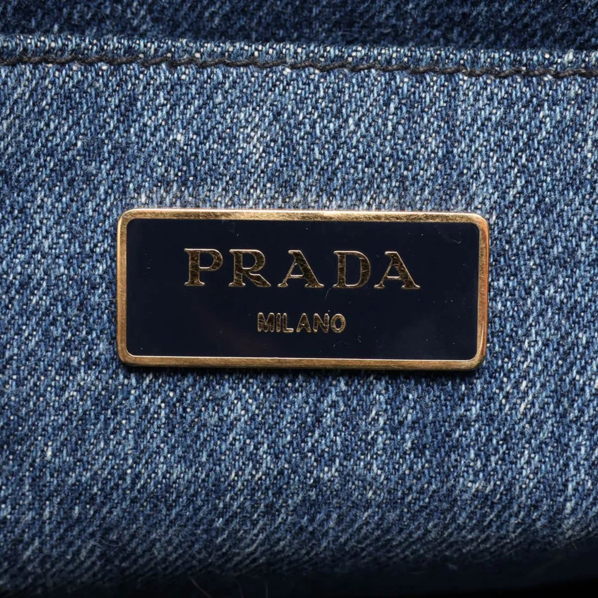 Prada Blue Handbag Shoulder Bag Tote Bag (Pre-Owned)