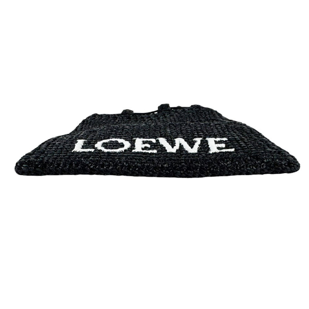 Loewe Black Raffia Shoulder Bag (Pre-Owned)