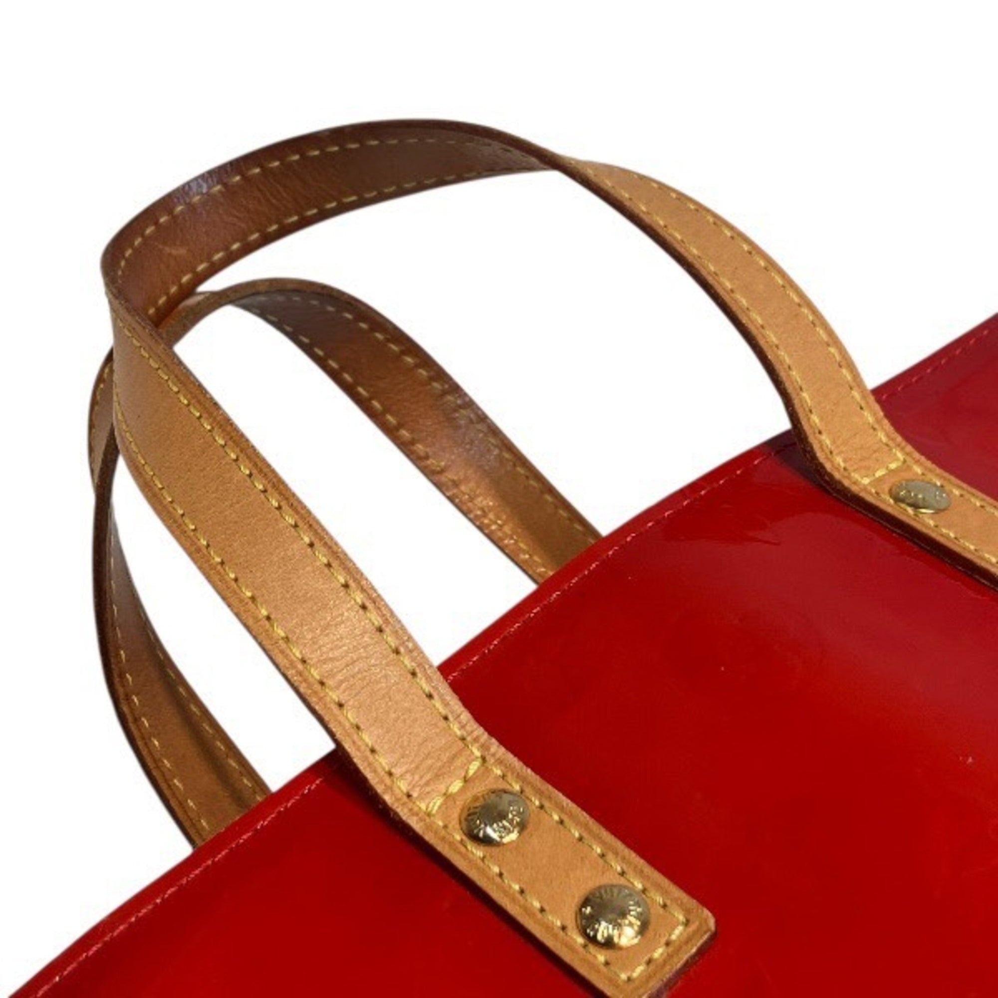 Louis Vuitton Red Color Rouge Leather Handbag (Pre-Owned)