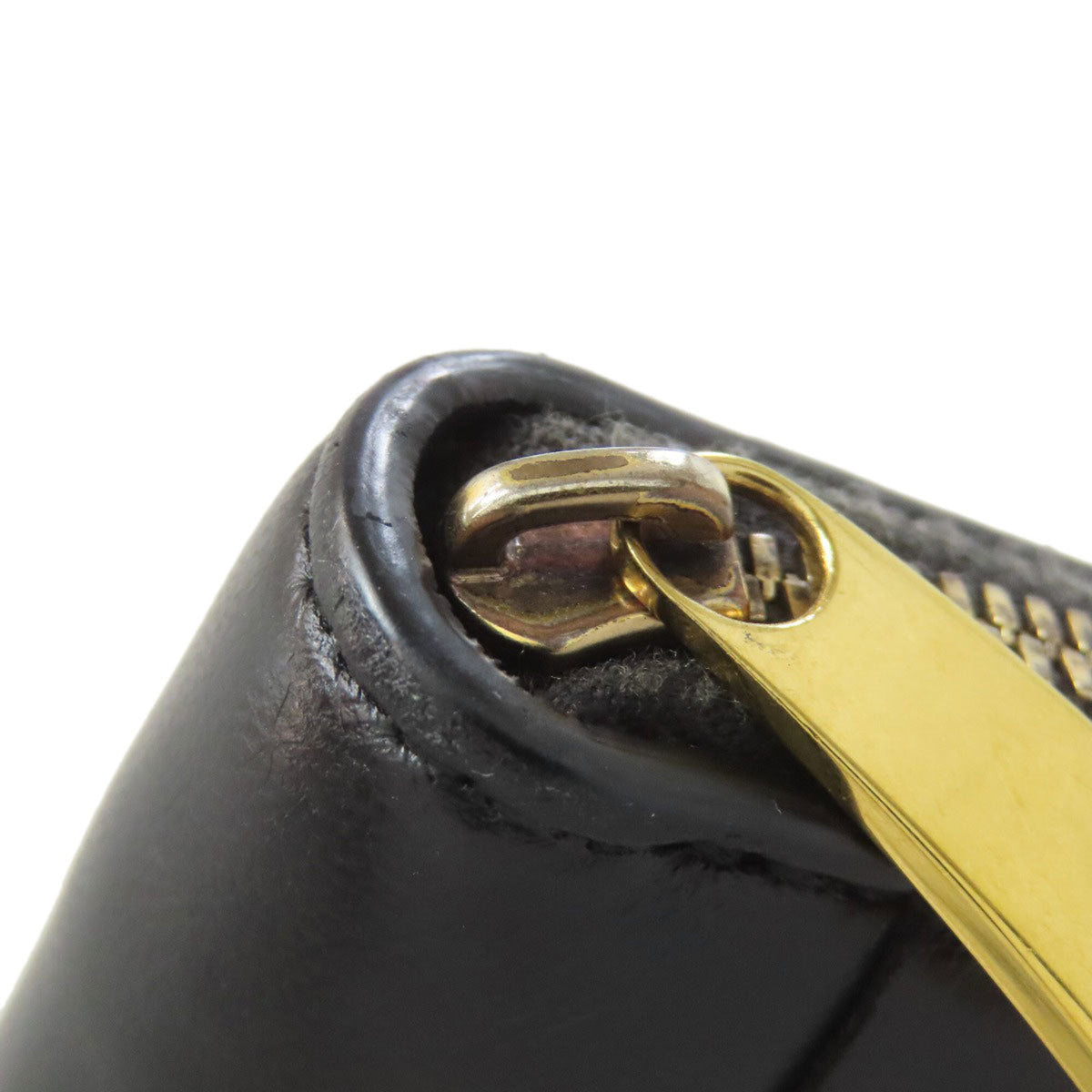 Bottega Veneta Black Leather Long Wallet (Bi-Fold) (Pre-Owned)