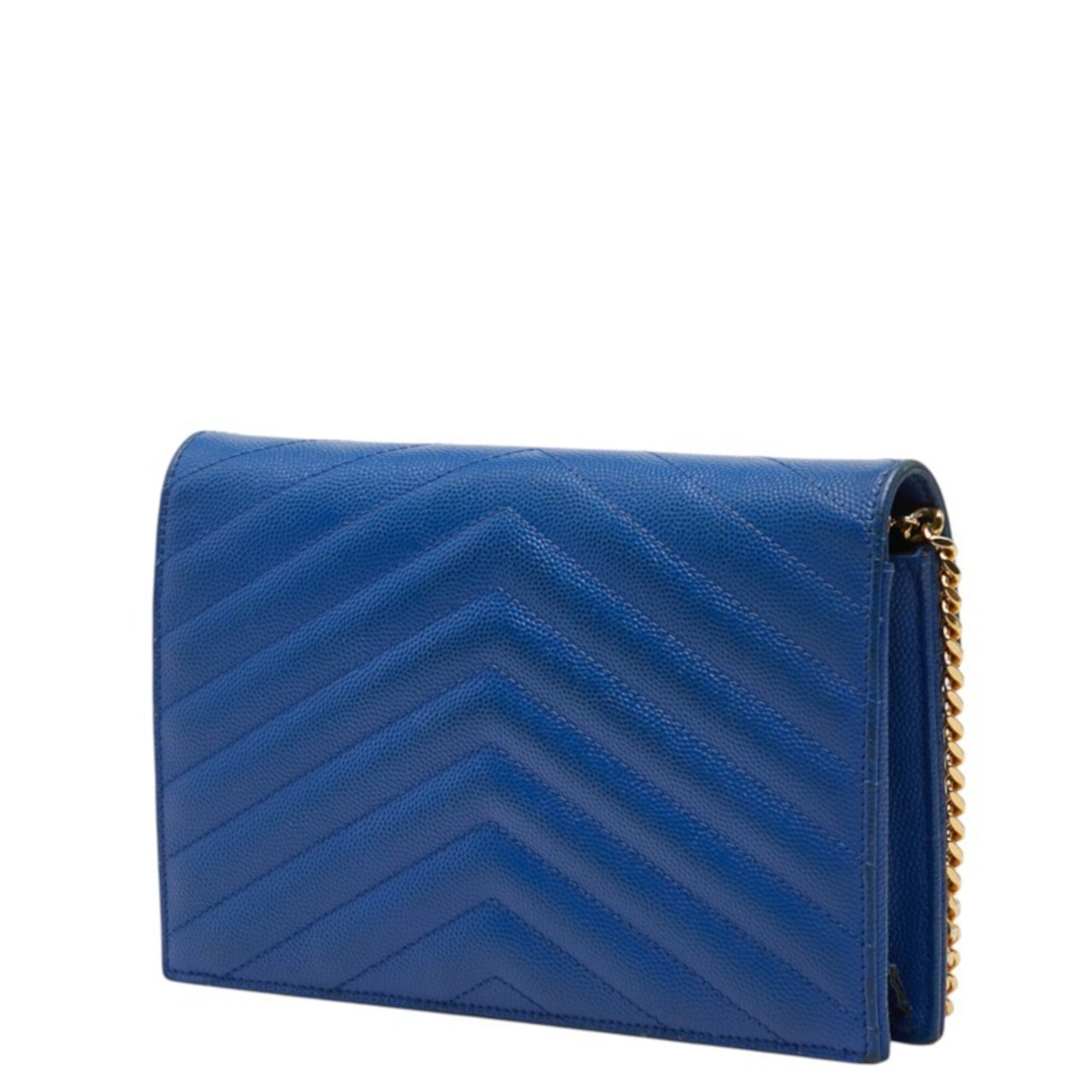 Saint Laurent Blue Leather Shoulder Bag (Pre-Owned)