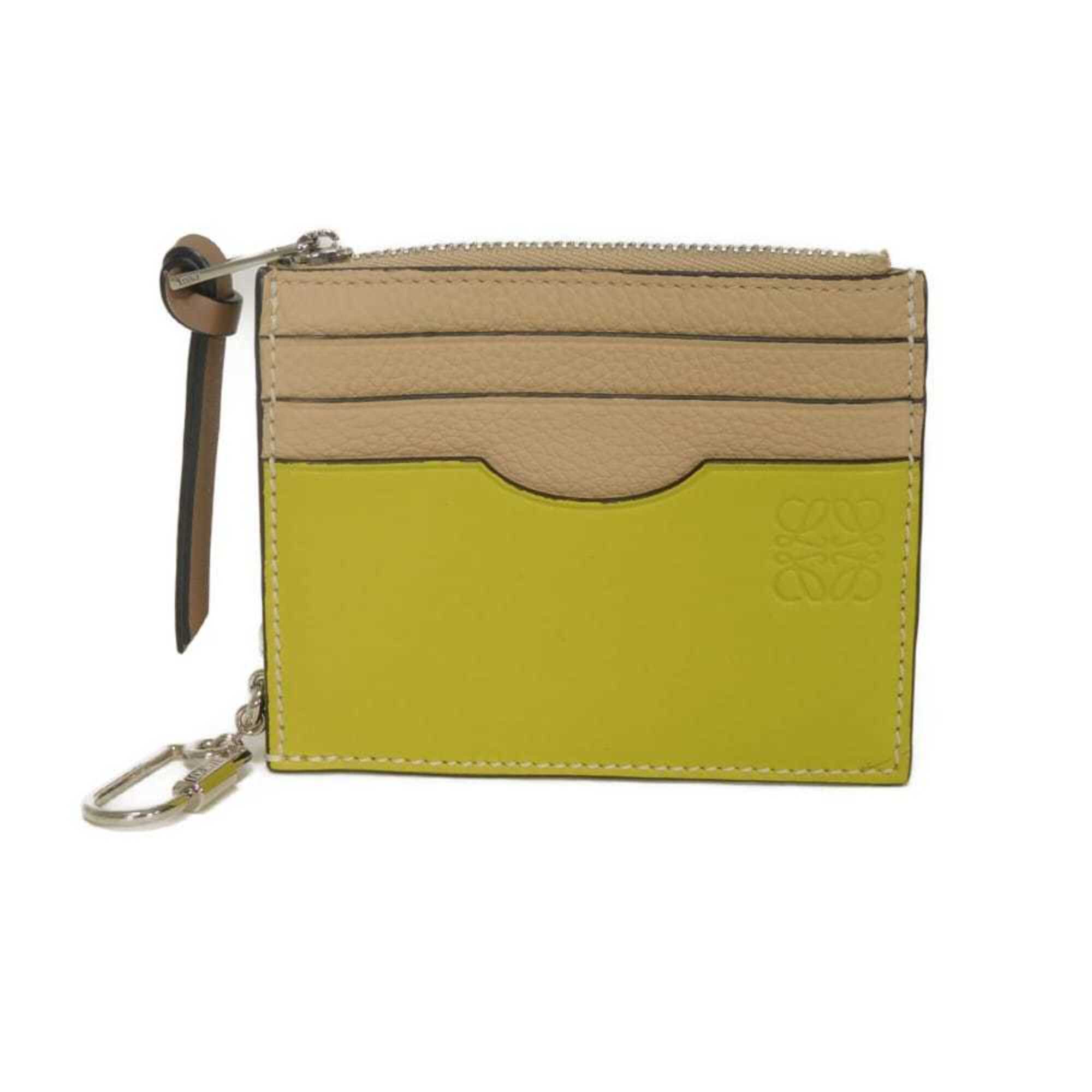 Loewe Nude Beige Leather Coin Purse/Coin Case (Pre-Owned)