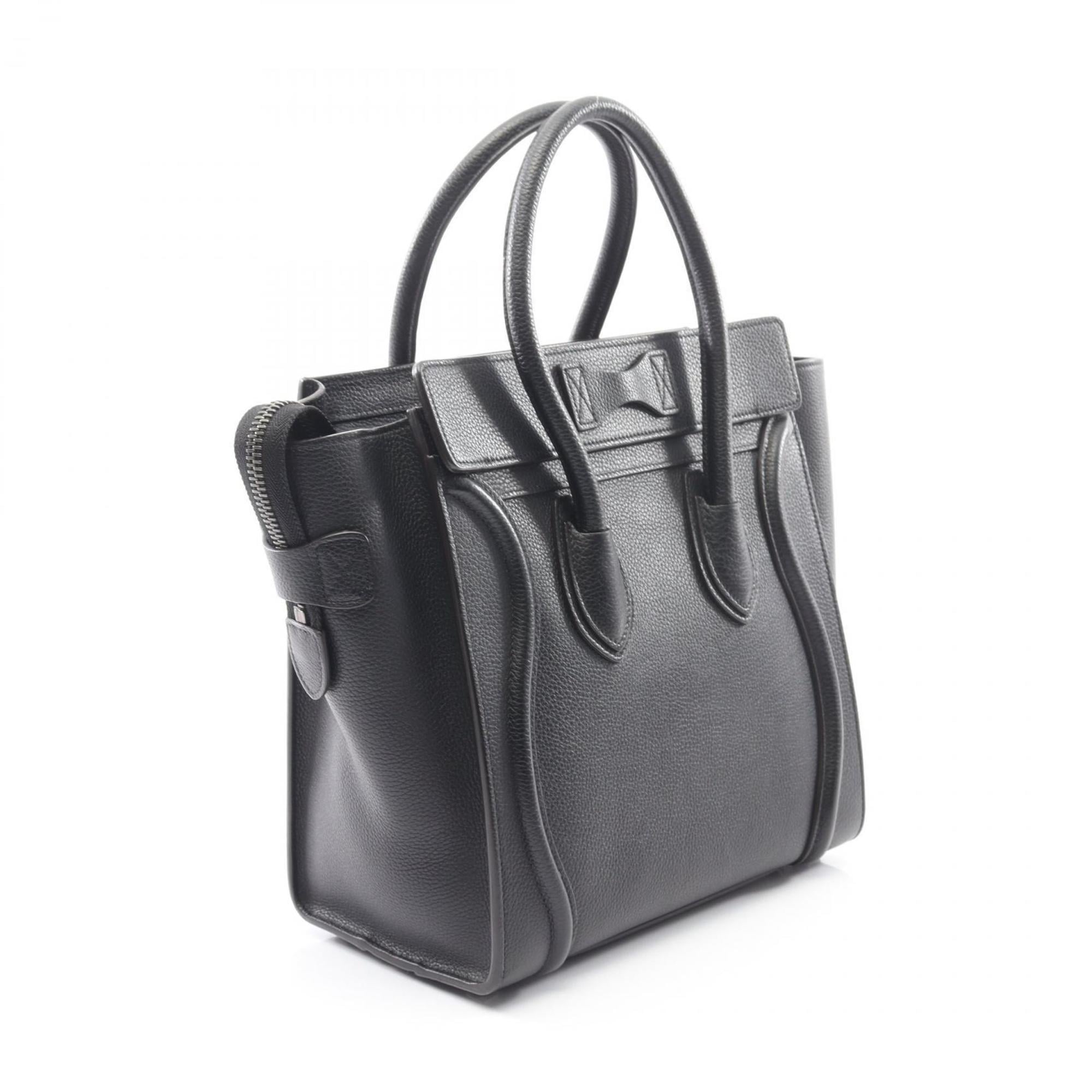 Celine Black Leather Tote Bag (Pre-Owned)