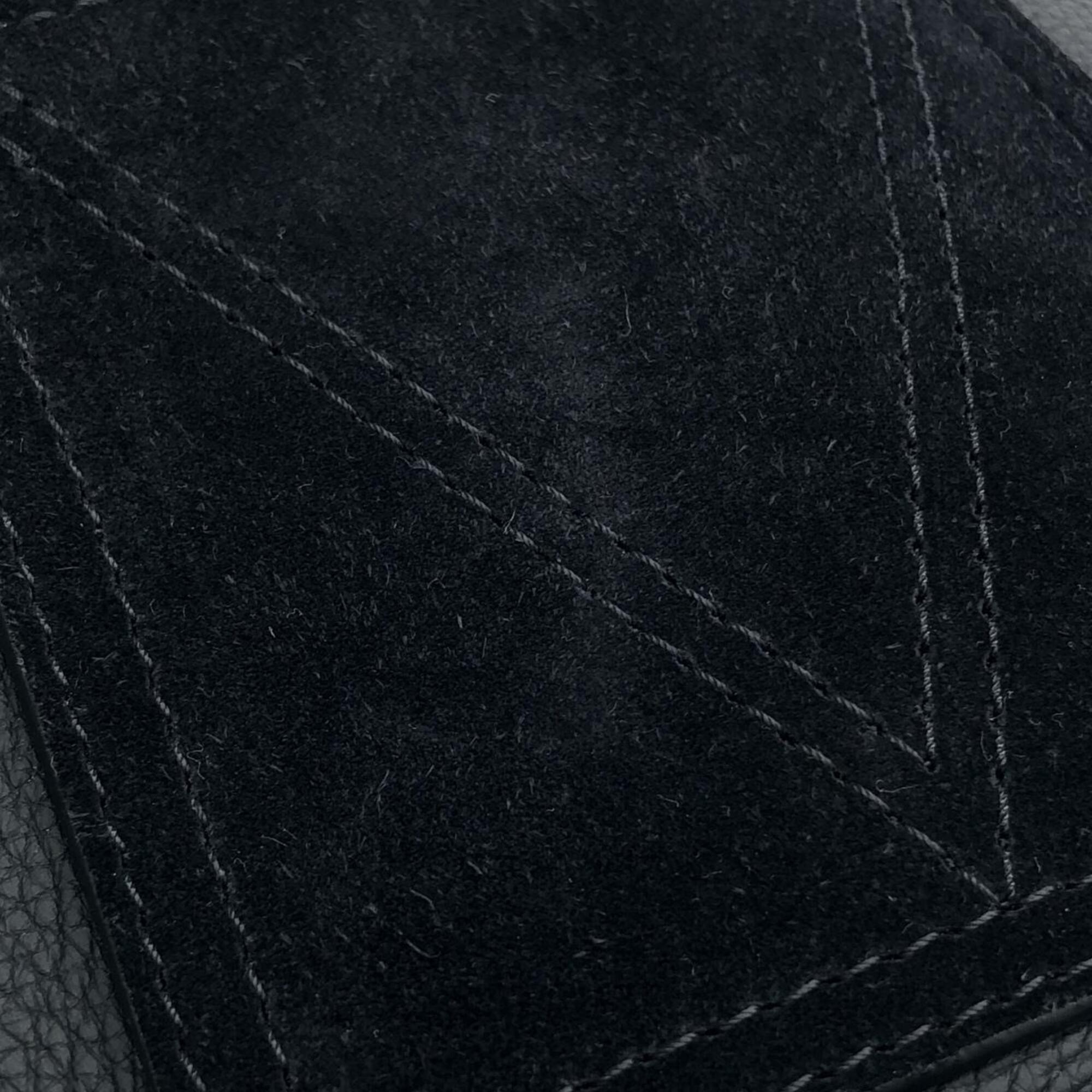 Louis Vuitton Black Suede Leather Backpack (Pre-Owned)