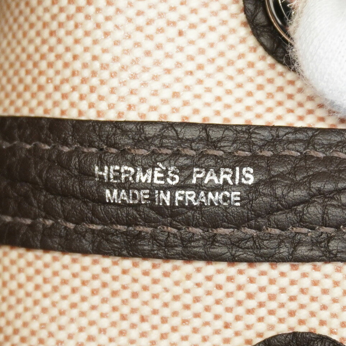 Hermes Brown Toile H Handbag (Pre-Owned)