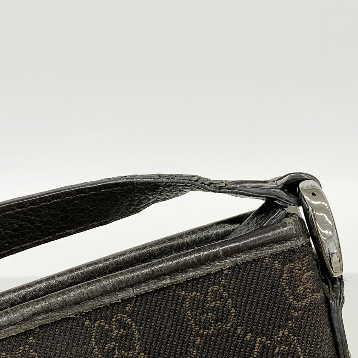 Gucci Brown Canvas Shoulder Bag (Pre-Owned)