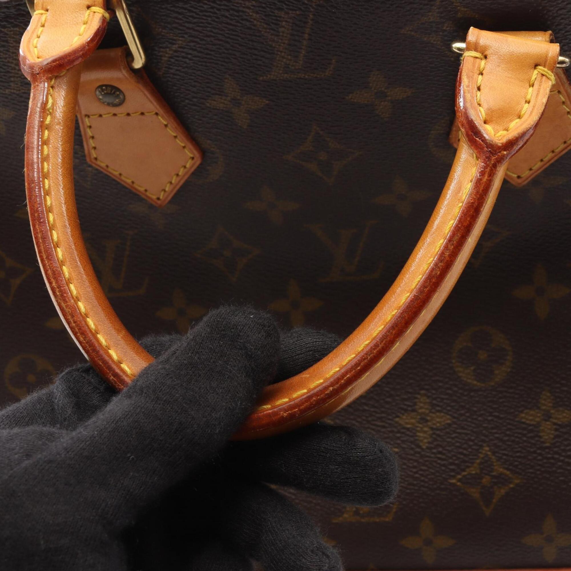 Louis Vuitton Brown Pvc Coated Canvas Leather Handbag (Pre-Owned)