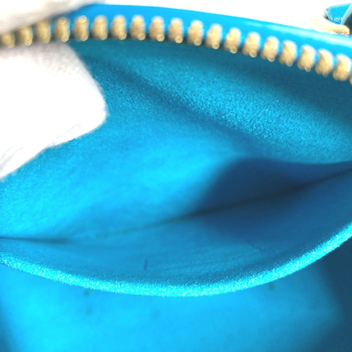 Louis Vuitton Blue Leather Handbag Shoulder Bag (Pre-Owned)