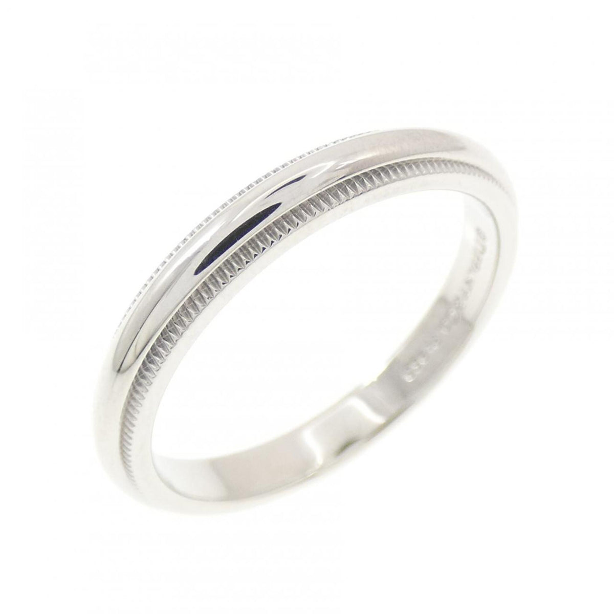 Tiffany Silver Platinum 950 Band Ring (Pre-Owned)