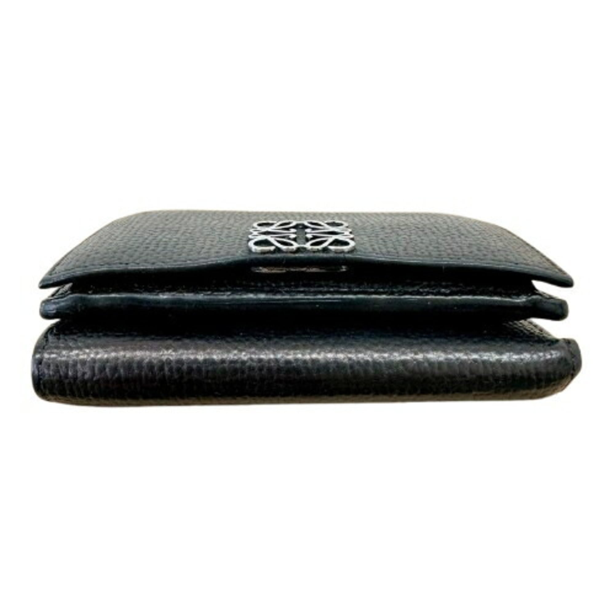 Loewe Black Leather Wallet (Tri-Fold) (Pre-Owned)