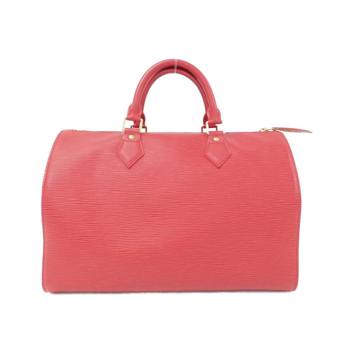 Louis Vuitton Rouge Leather Boston Bag (Pre-Owned)