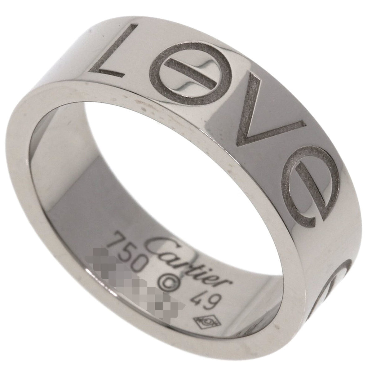 Cartier Silver White Gold (18K) Band Ring (Pre-Owned)