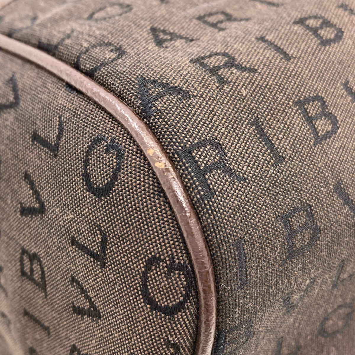 Bvlgari Brown Canvas Handbag (Pre-Owned)