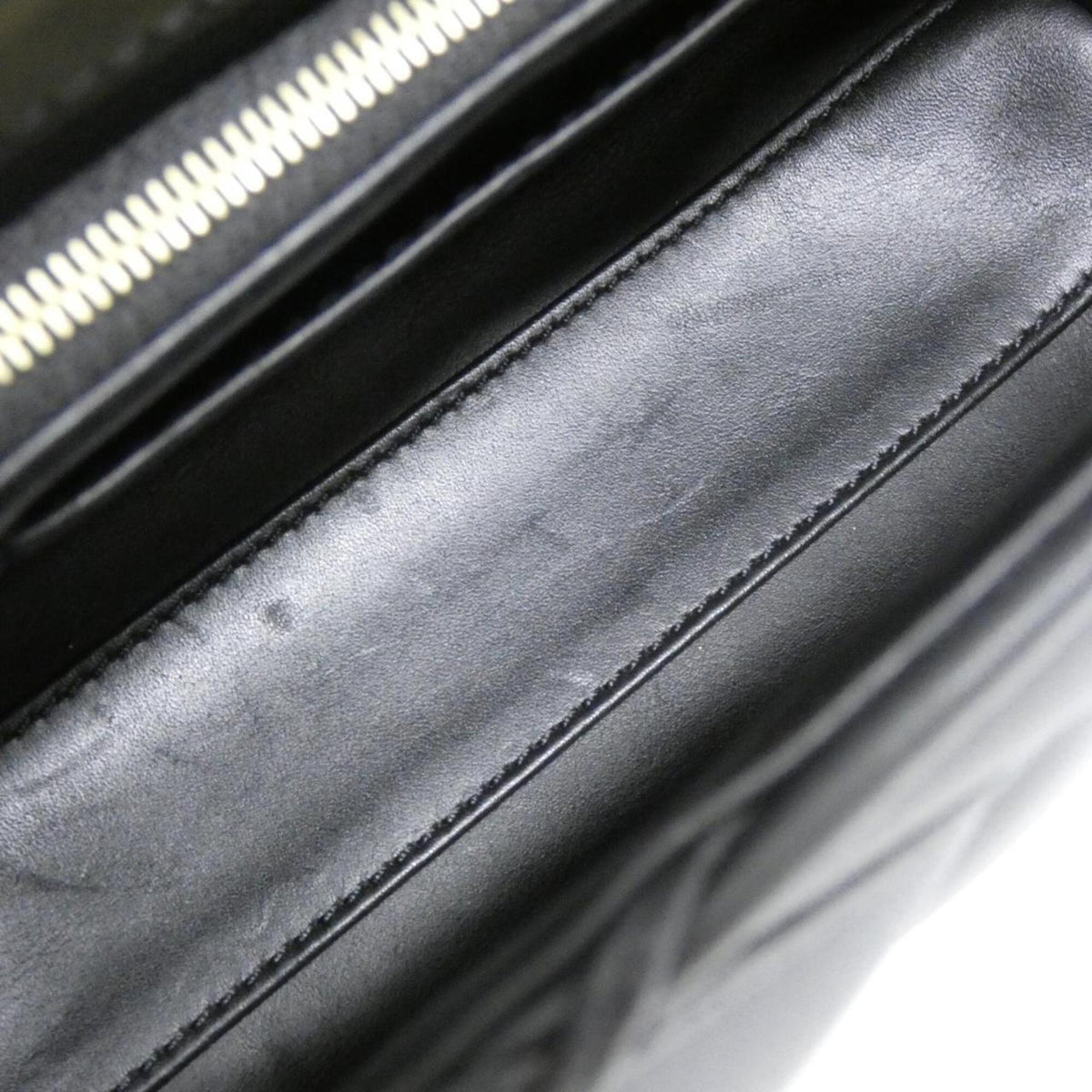 Louis Vuitton Black Leather Shoulder Bag (Pre-Owned)