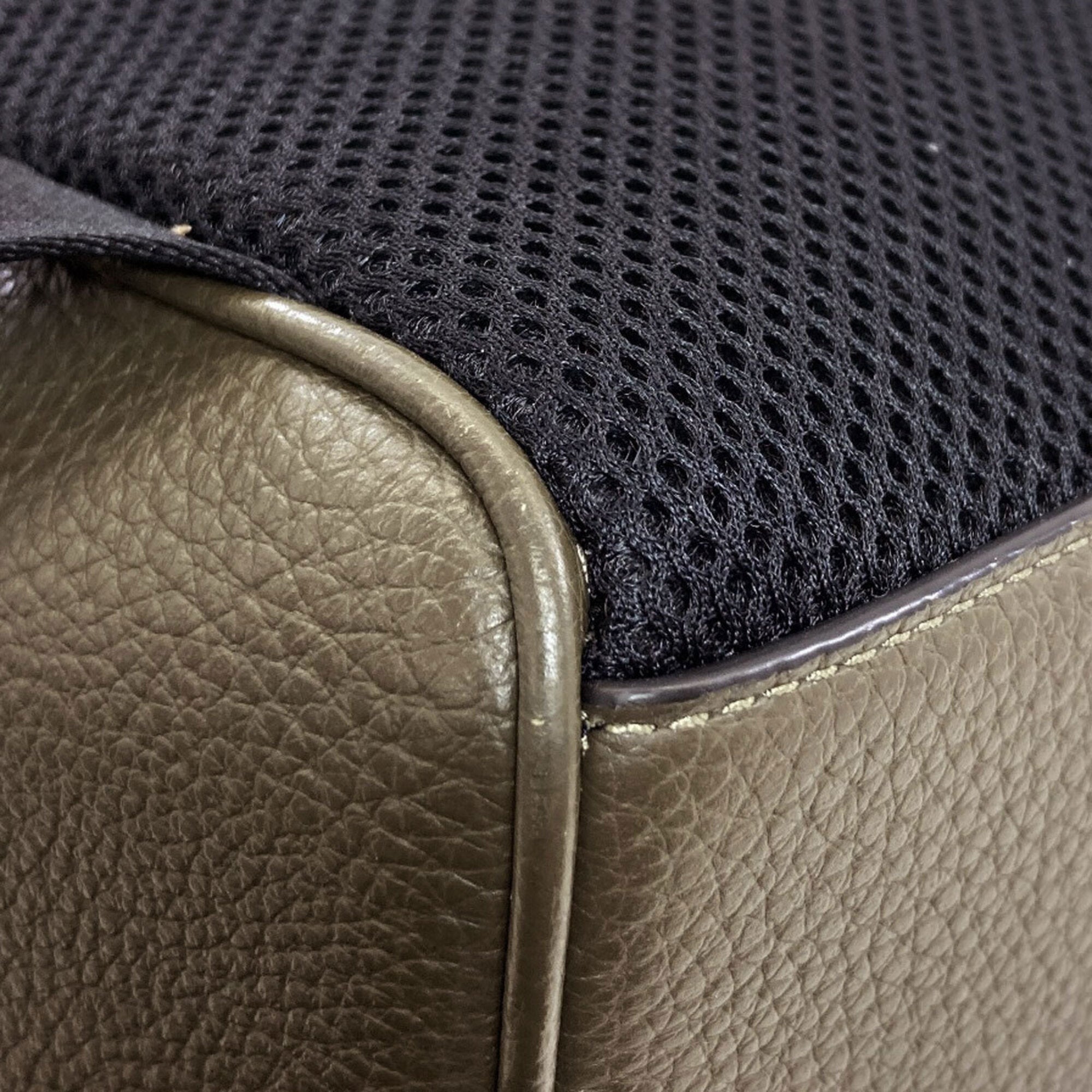 Coach Khaki Leather Backpack (Pre-Owned)