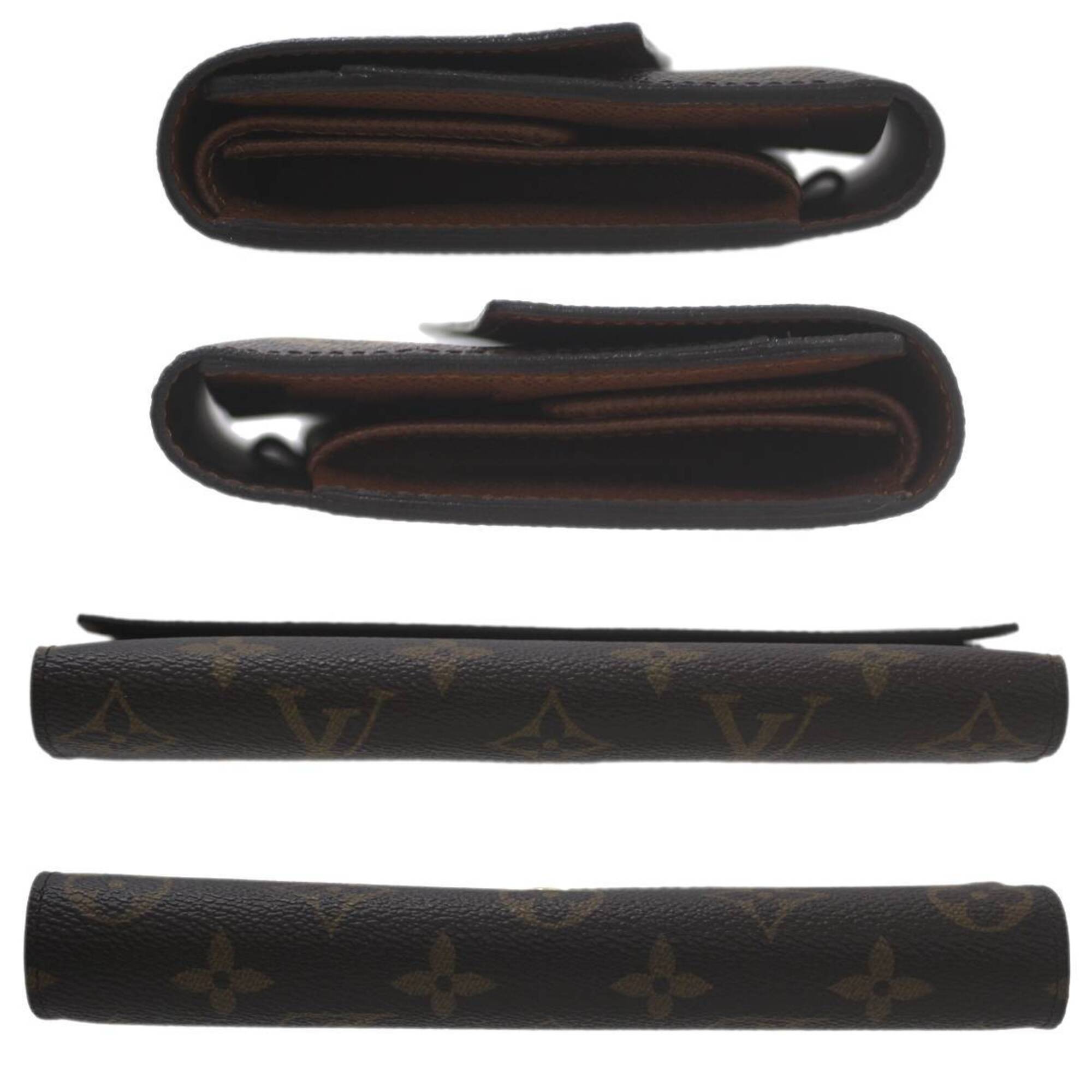 Louis Vuitton Monogram Brown Monogram Long Wallet (Tri-Fold) (Pre-Owned)