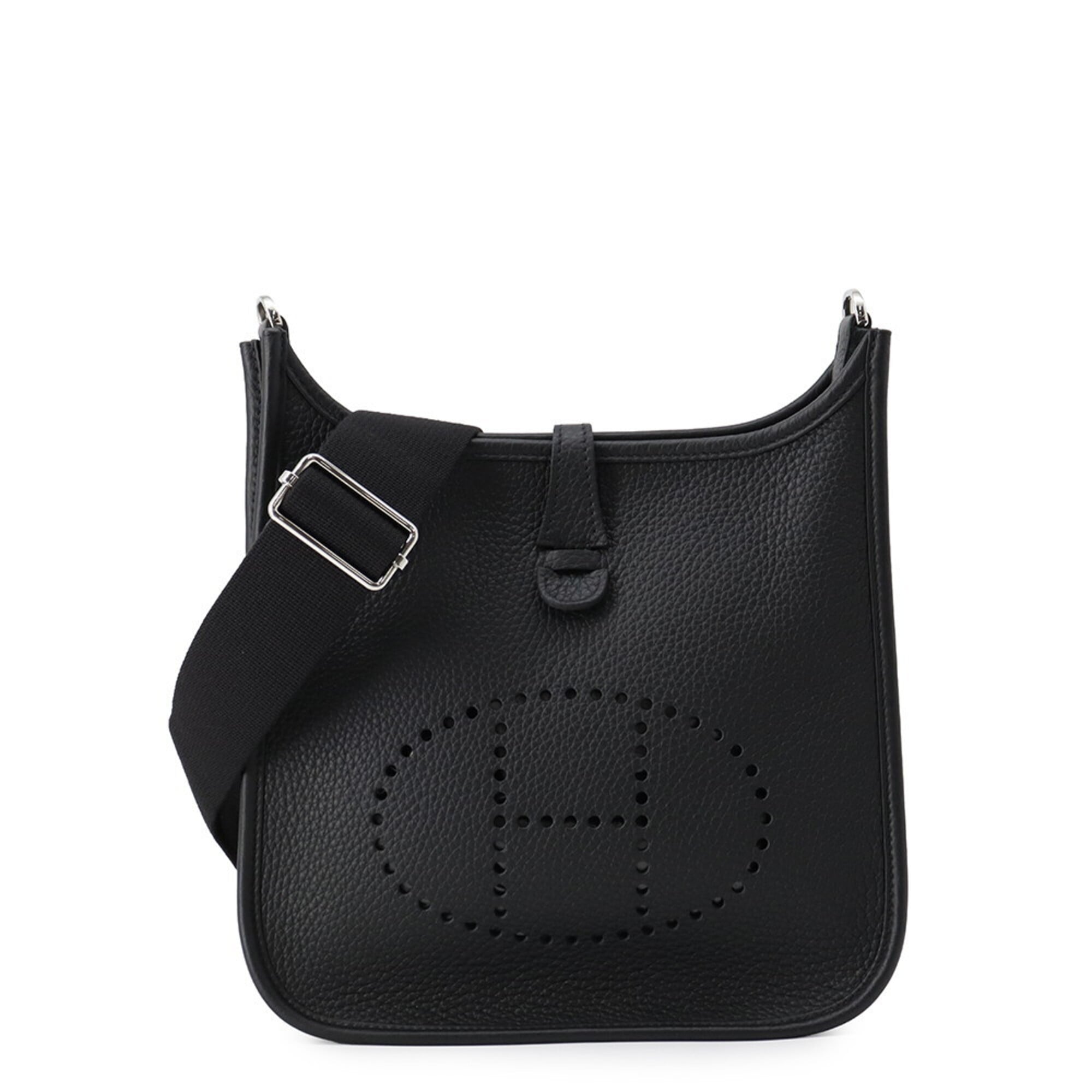 Hermes Kara Black Taurillon Clemence Leather Handbag Shoulder Bag (Pre-Owned)