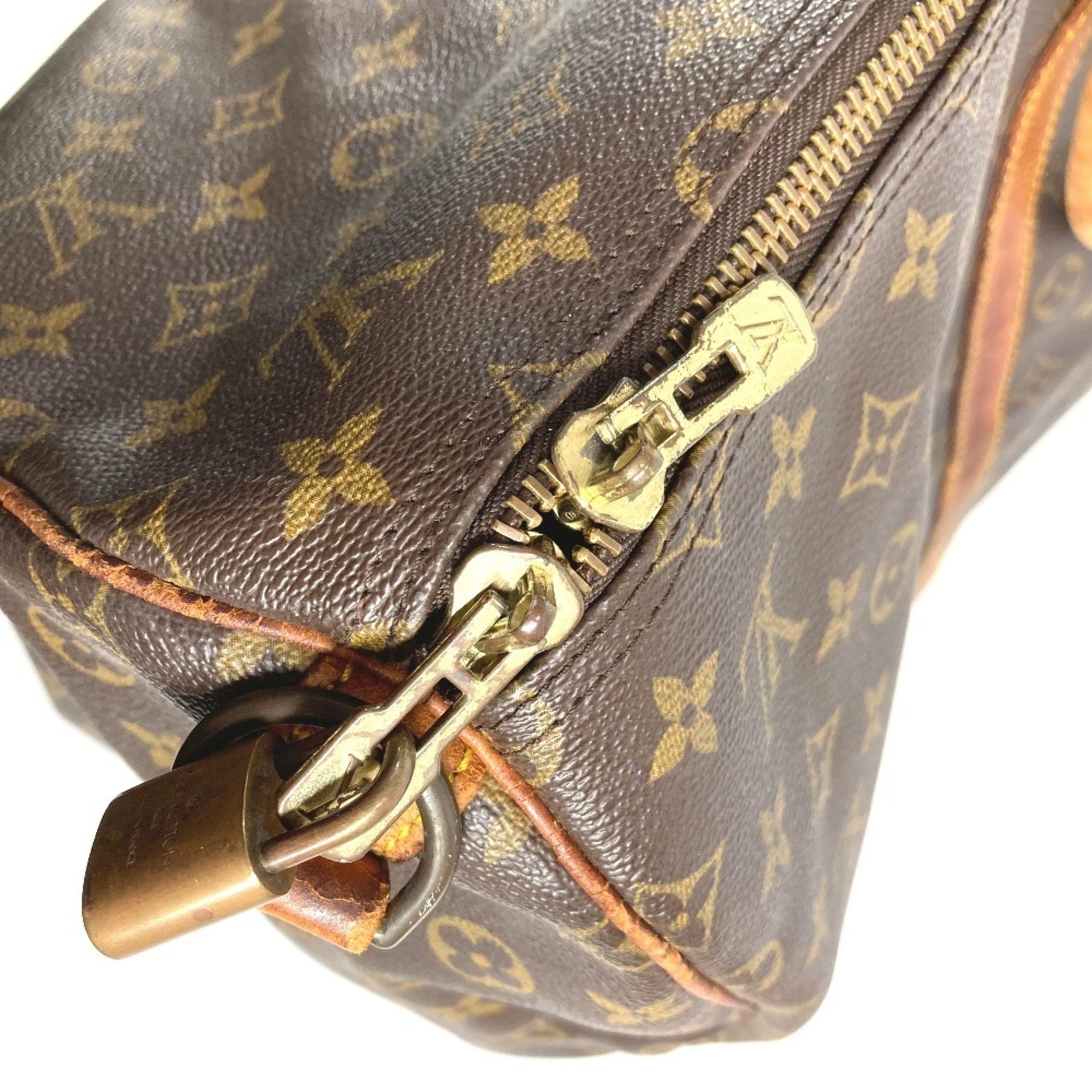Louis Vuitton Brown Monogram Canvas Boston Bag Handbag (Pre-Owned)
