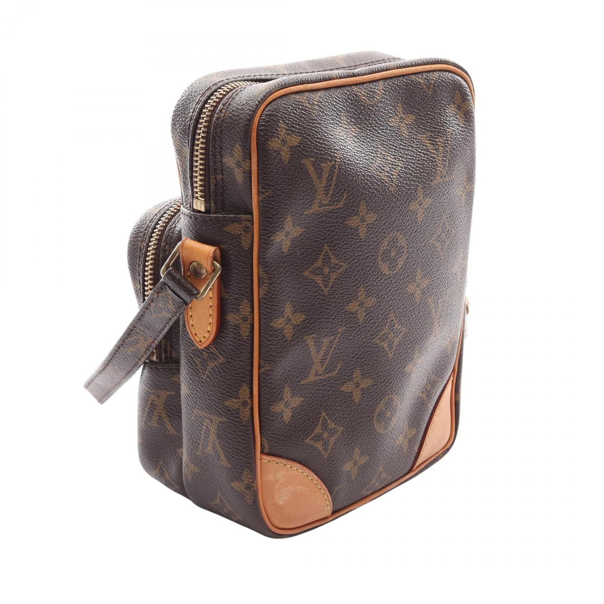 Louis Vuitton Brown Coated Canvas Pvc Monogram Leather Handbag Shoulder Bag (Pre-Owned)