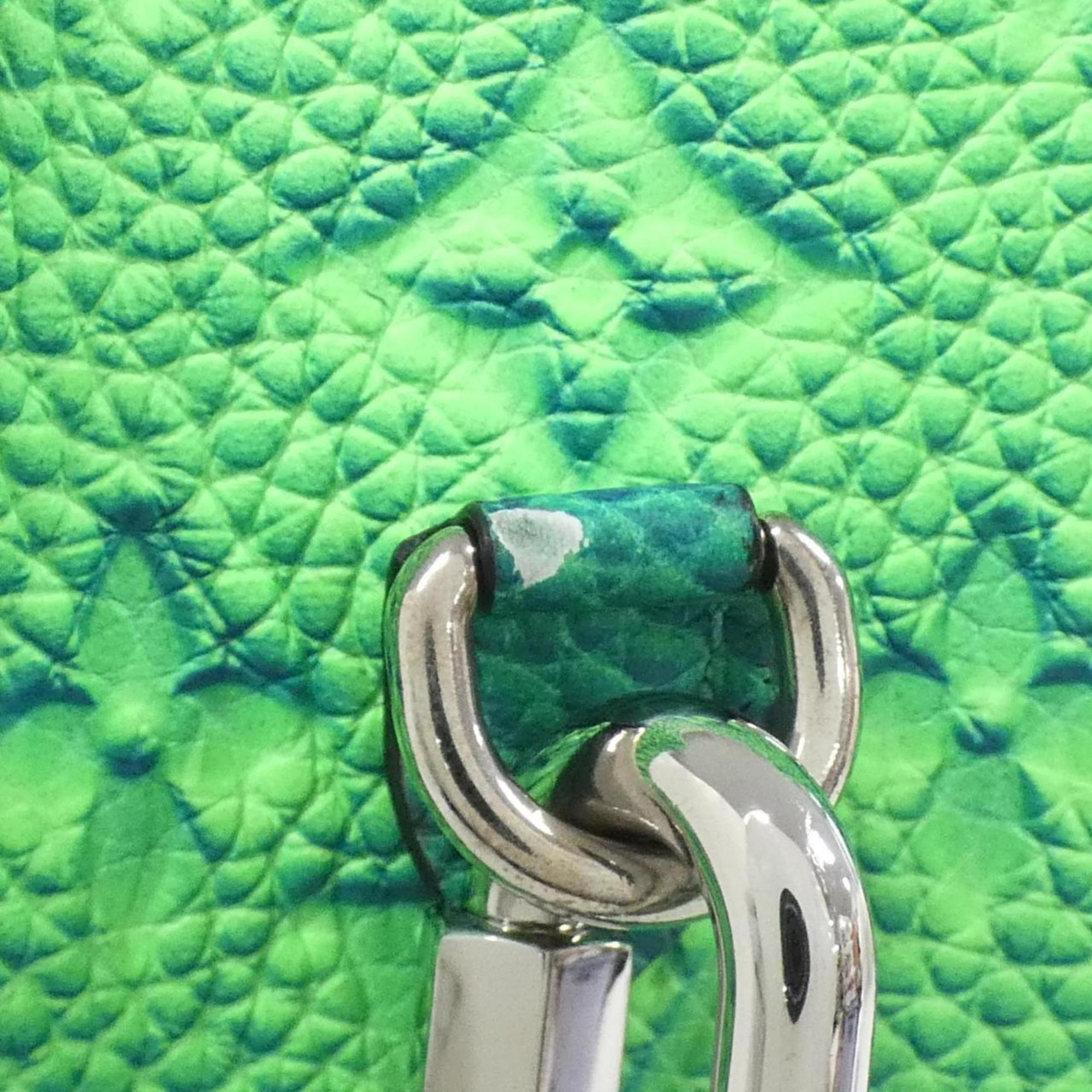 Louis Vuitton Blue Leather Shoulder Bag (Pre-Owned)