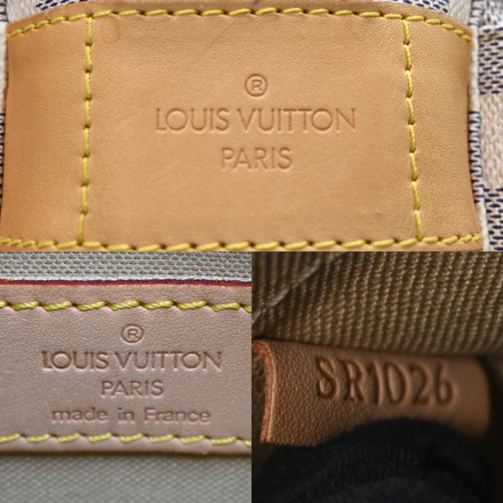 Louis Vuitton White Damier Azur Shoulder Bag (Pre-Owned)
