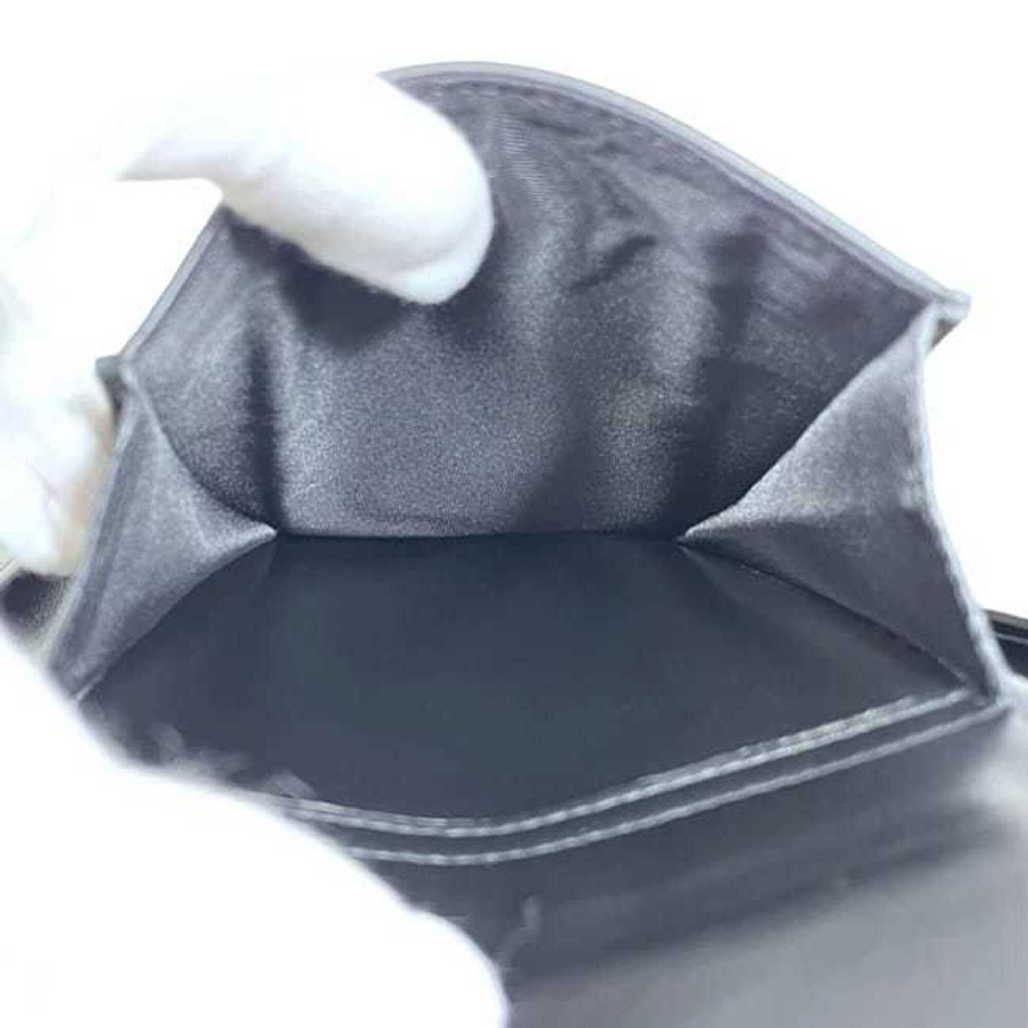 Versace Black Leather Clutch Bag (Pre-Owned)