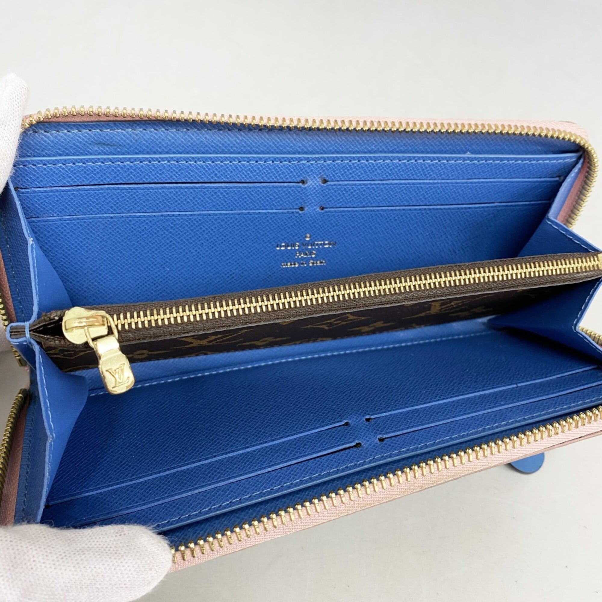Louis Vuitton Blue Rose Ballerine Long Wallet (Bi-Fold) (Pre-Owned)