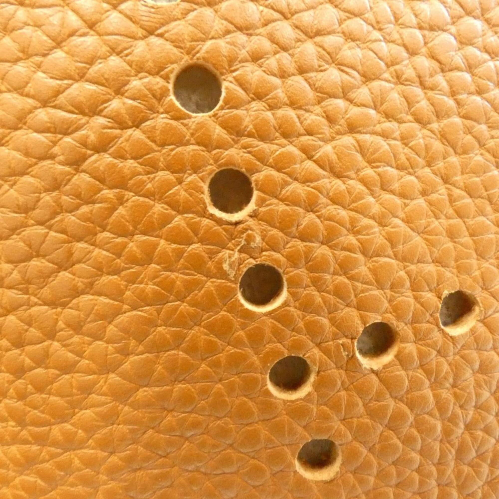Hermes Gold Taurillon Clemence Leather Shoulder Bag (Pre-Owned)