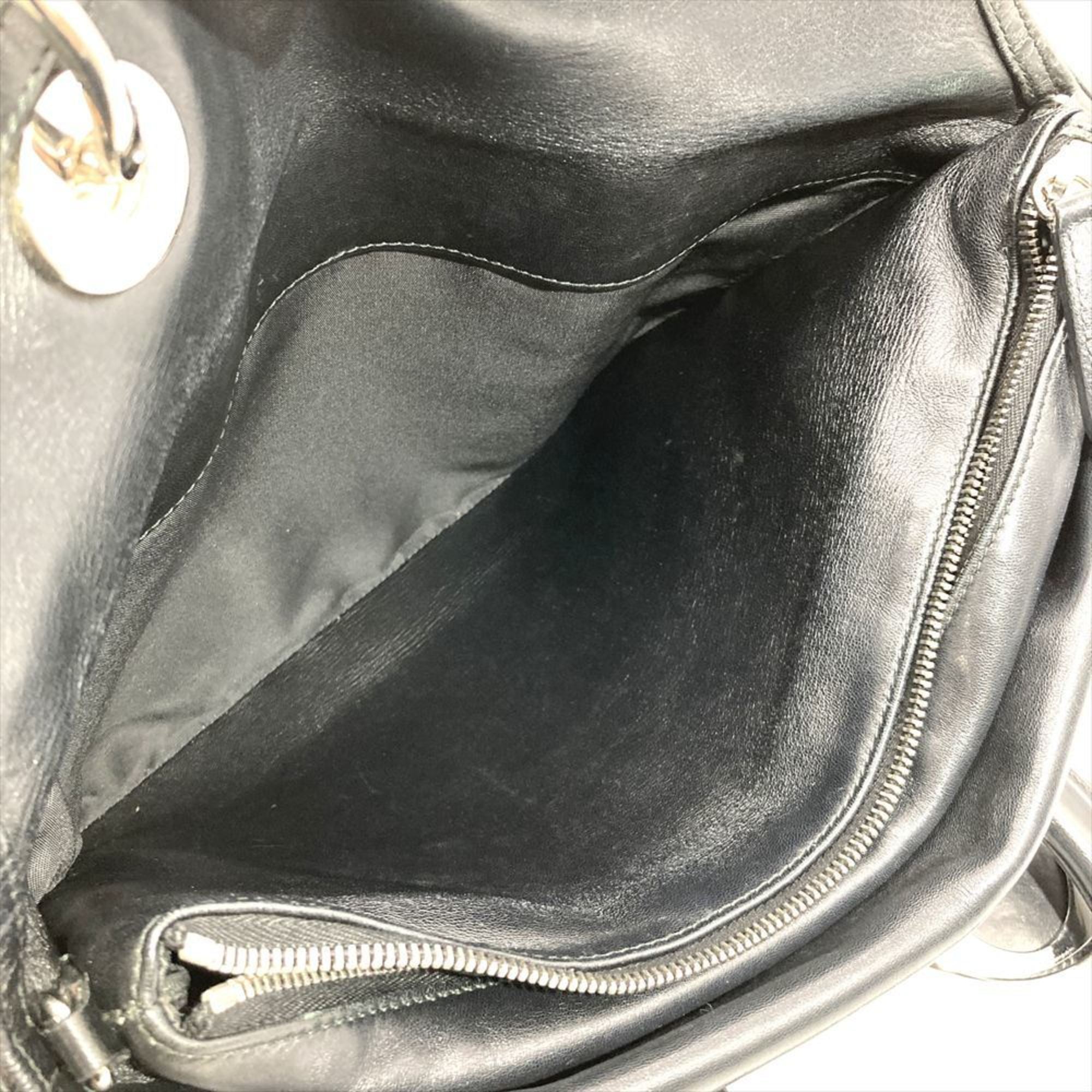 Christian Dior Black Leather Handbag (Pre-Owned)