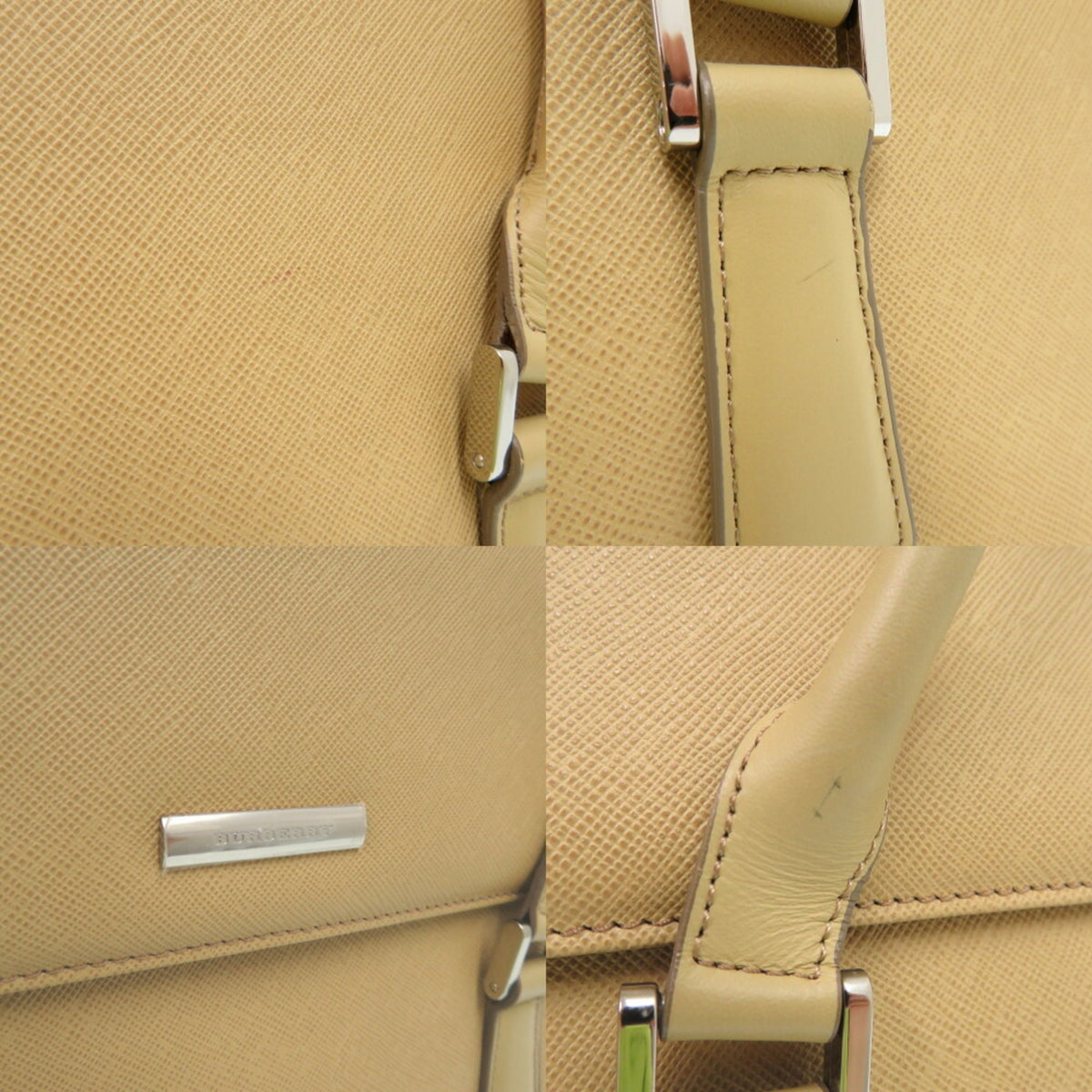 Burberry Beige Pvc Handbag (Pre-Owned)