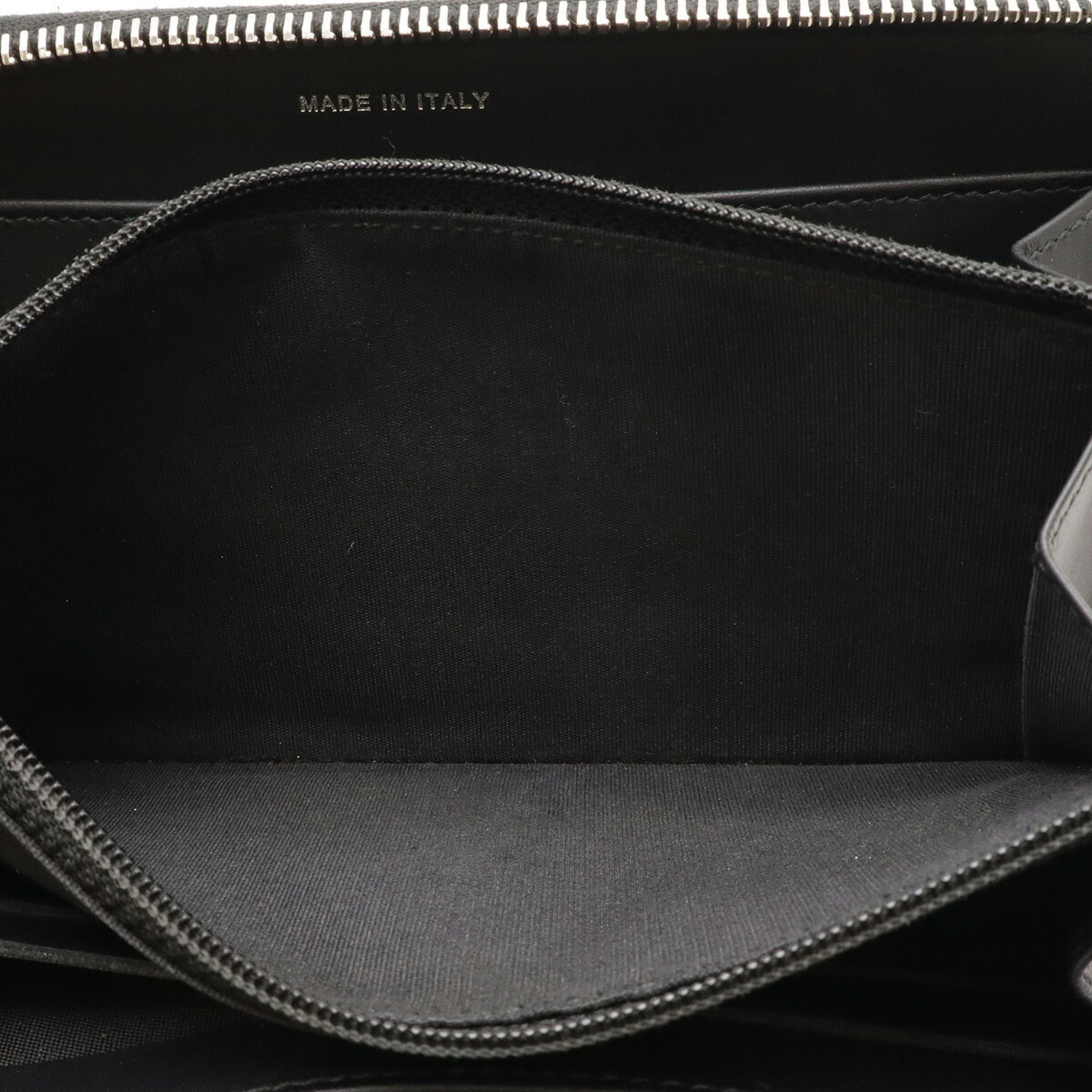 Chanel Black Leather Long Wallet (Bi-Fold) (Pre-Owned)