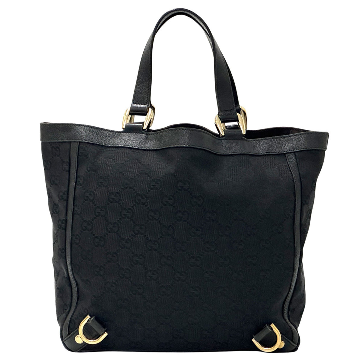 Gucci Black Monotone Gg Canvas Handbag (Pre-Owned)