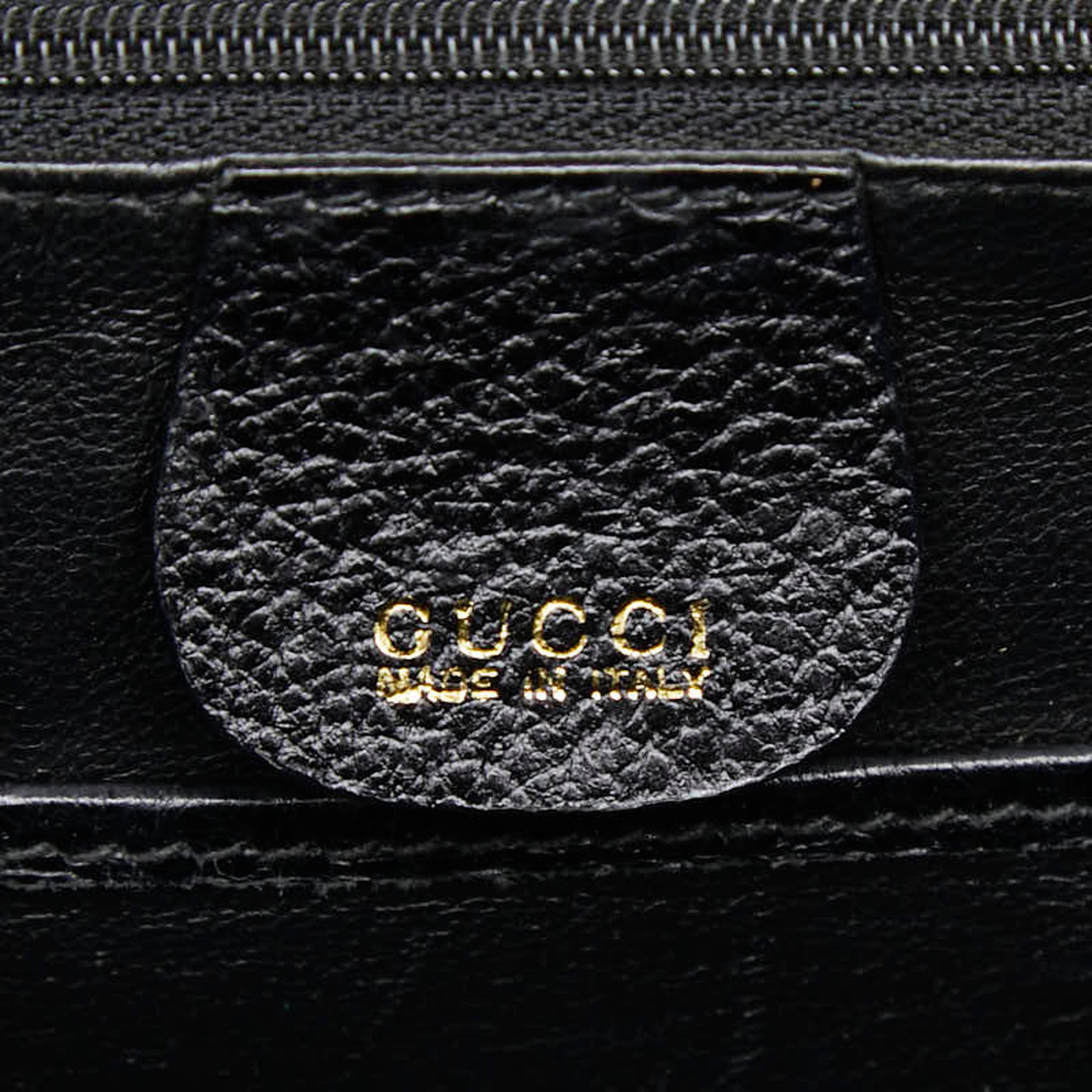 Gucci Black Leather Handbag Shoulder Bag (Pre-Owned)