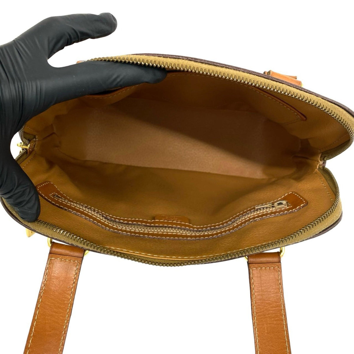 Celine Brown Leather Pvc Handbag Tote Bag (Pre-Owned)