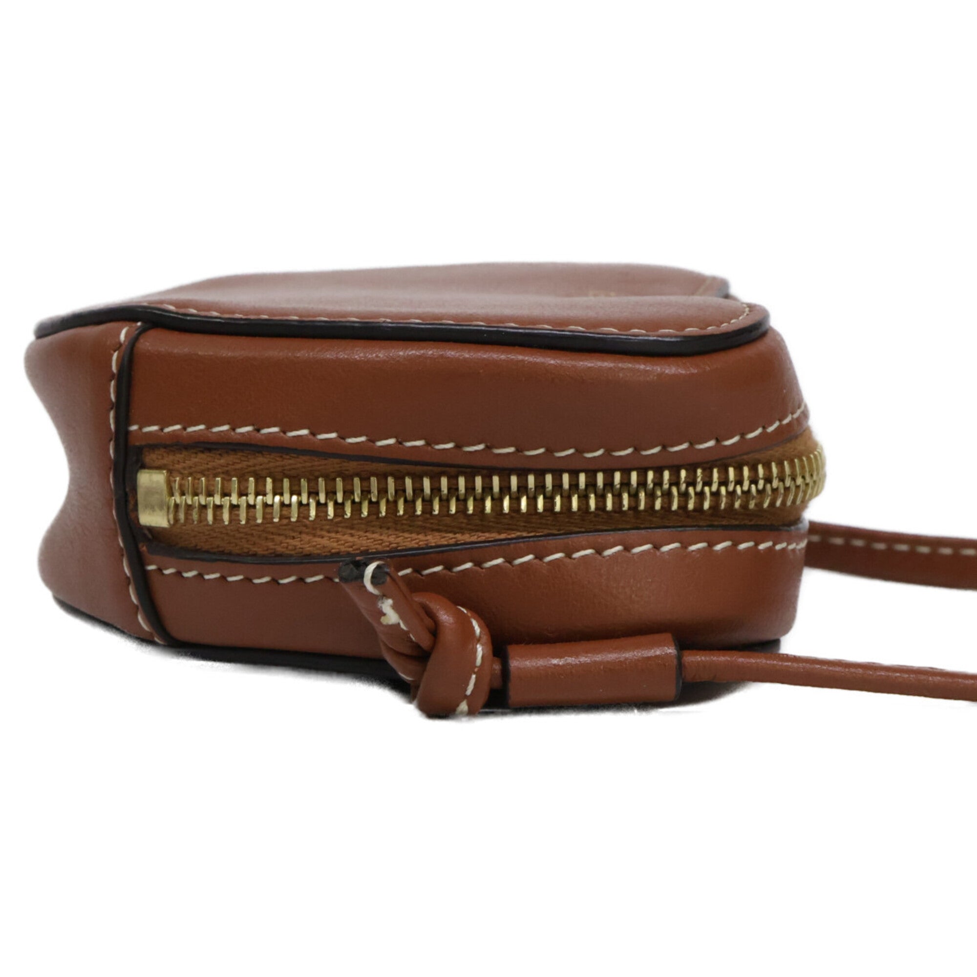 Celine Brown Leather Shoulder Bag (Pre-Owned)
