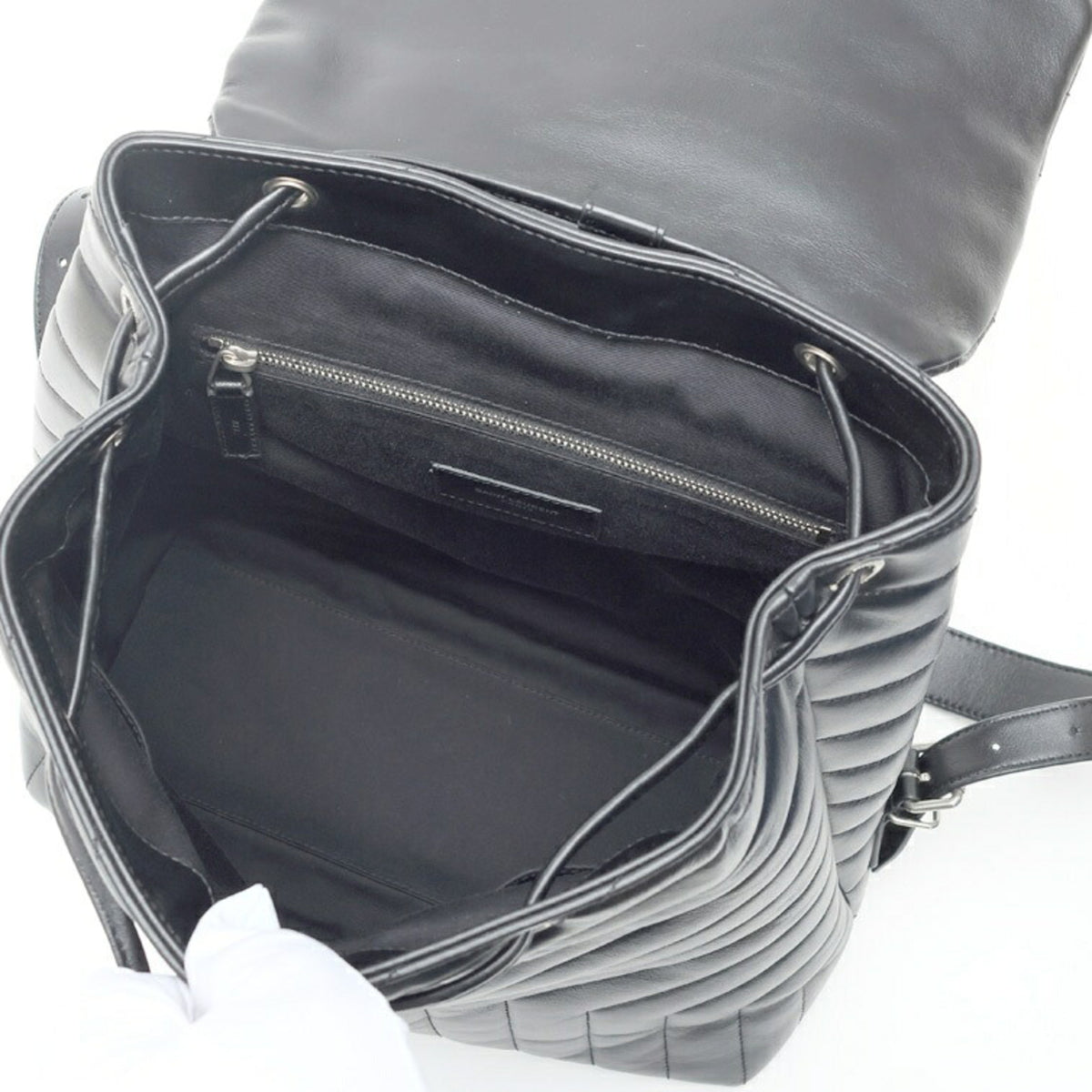 Saint Laurent Black Leather Backpack (Pre-Owned)
