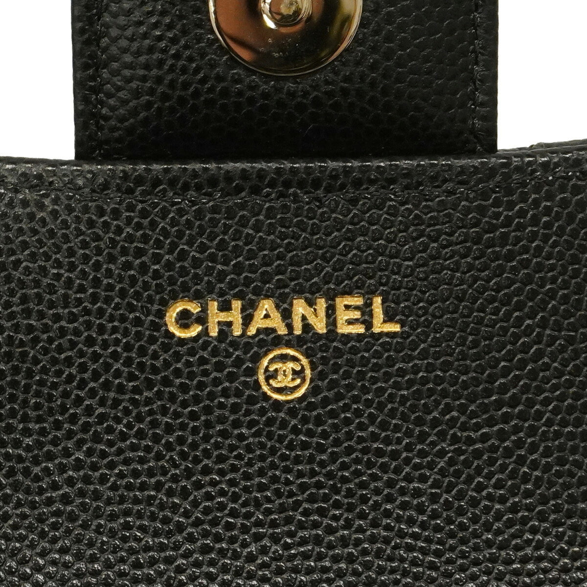 Chanel Black Grained Calfskin Shoulder Bag (Pre-Owned)