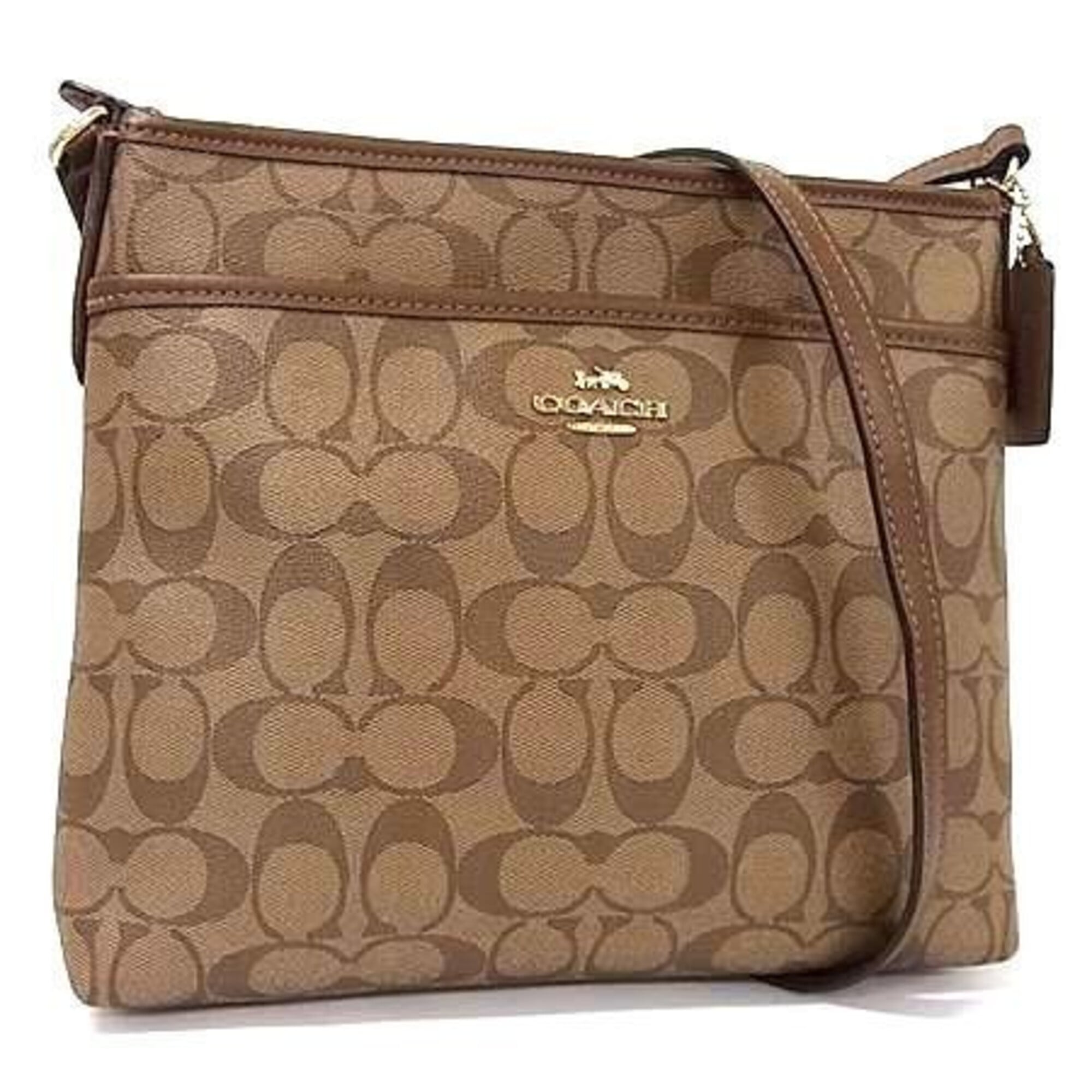 Coach Brown Pvc Leather Shoulder Bag (Pre-Owned)