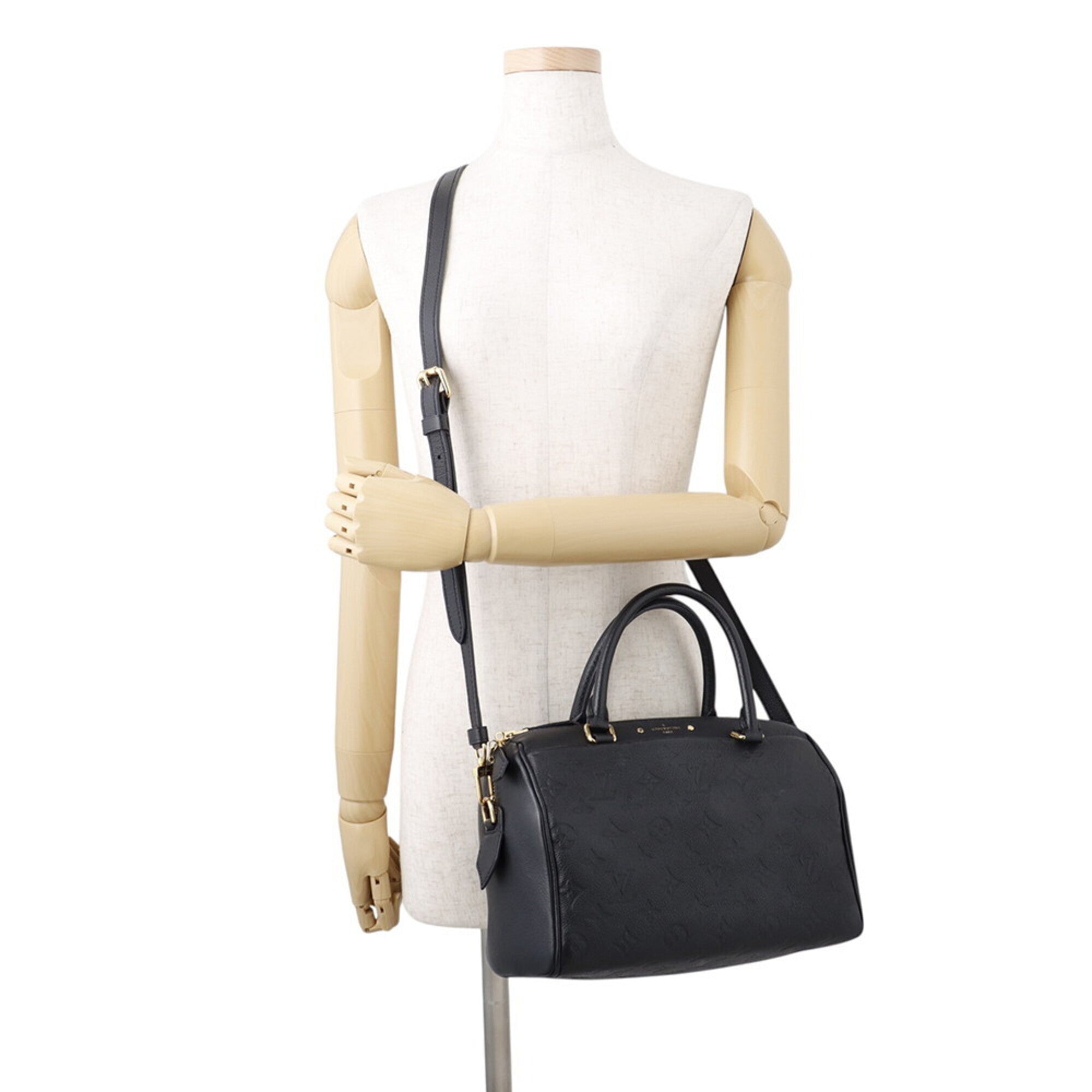 Louis Vuitton Noir Monogram Empreinte Handbag (Pre-Owned)