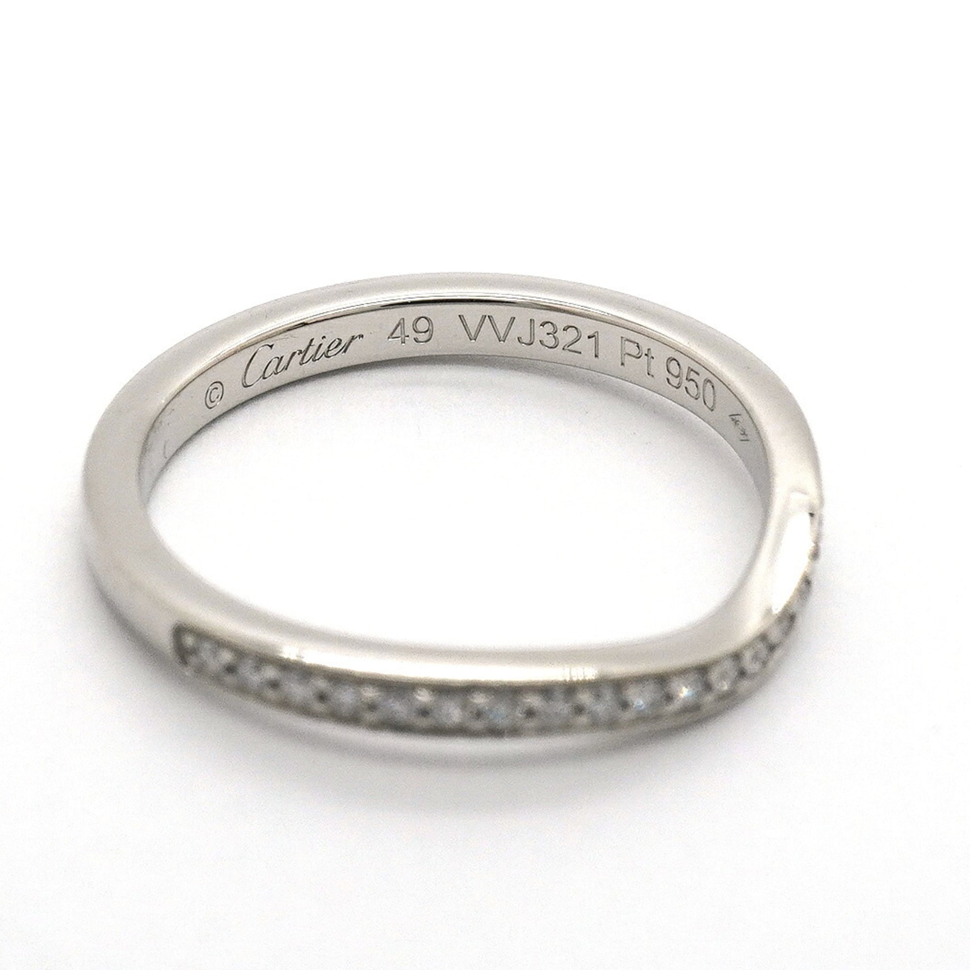 Cartier Platinum 950 Band Ring (Pre-Owned)