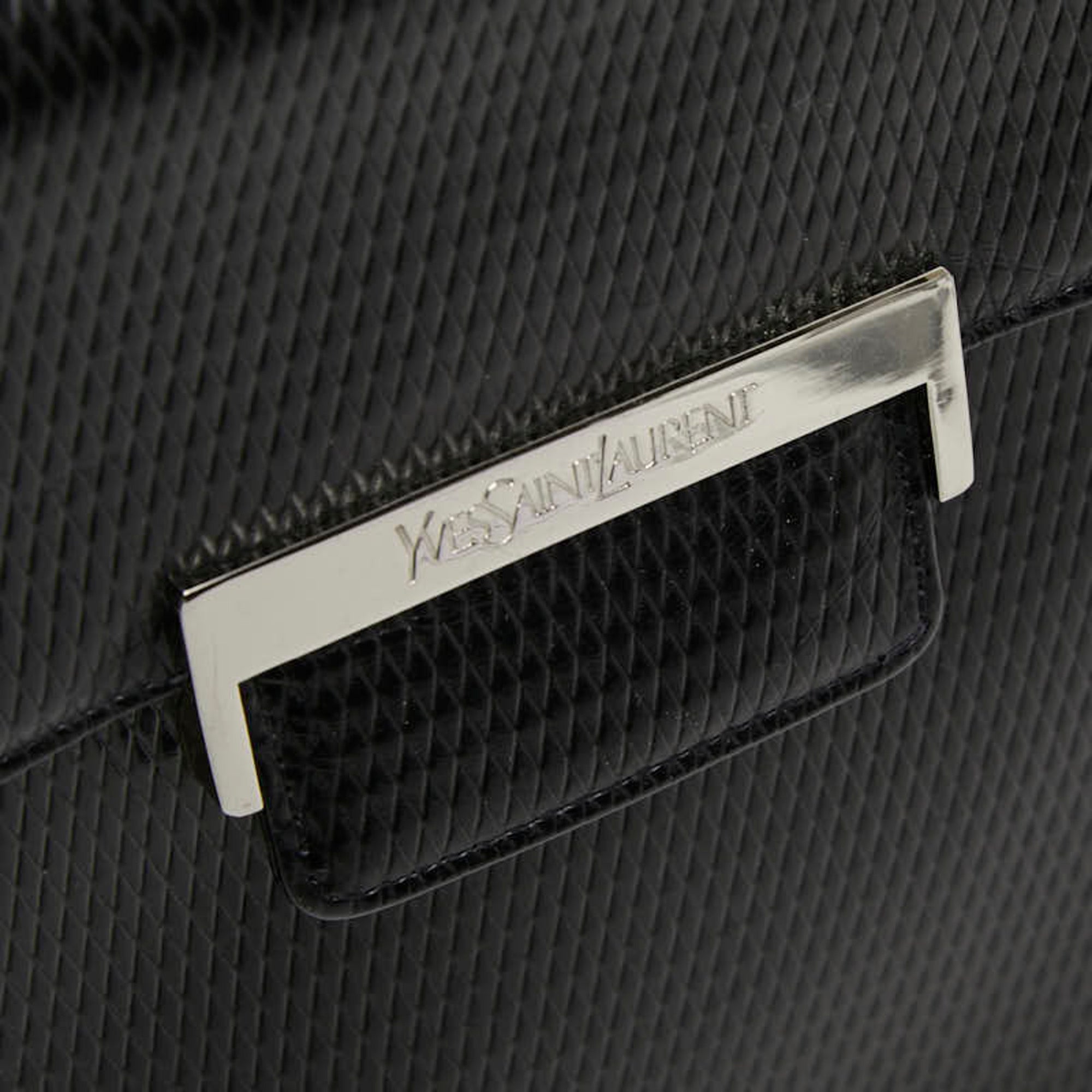 Saint Laurent Black Leather Shoulder Bag (Pre-Owned)