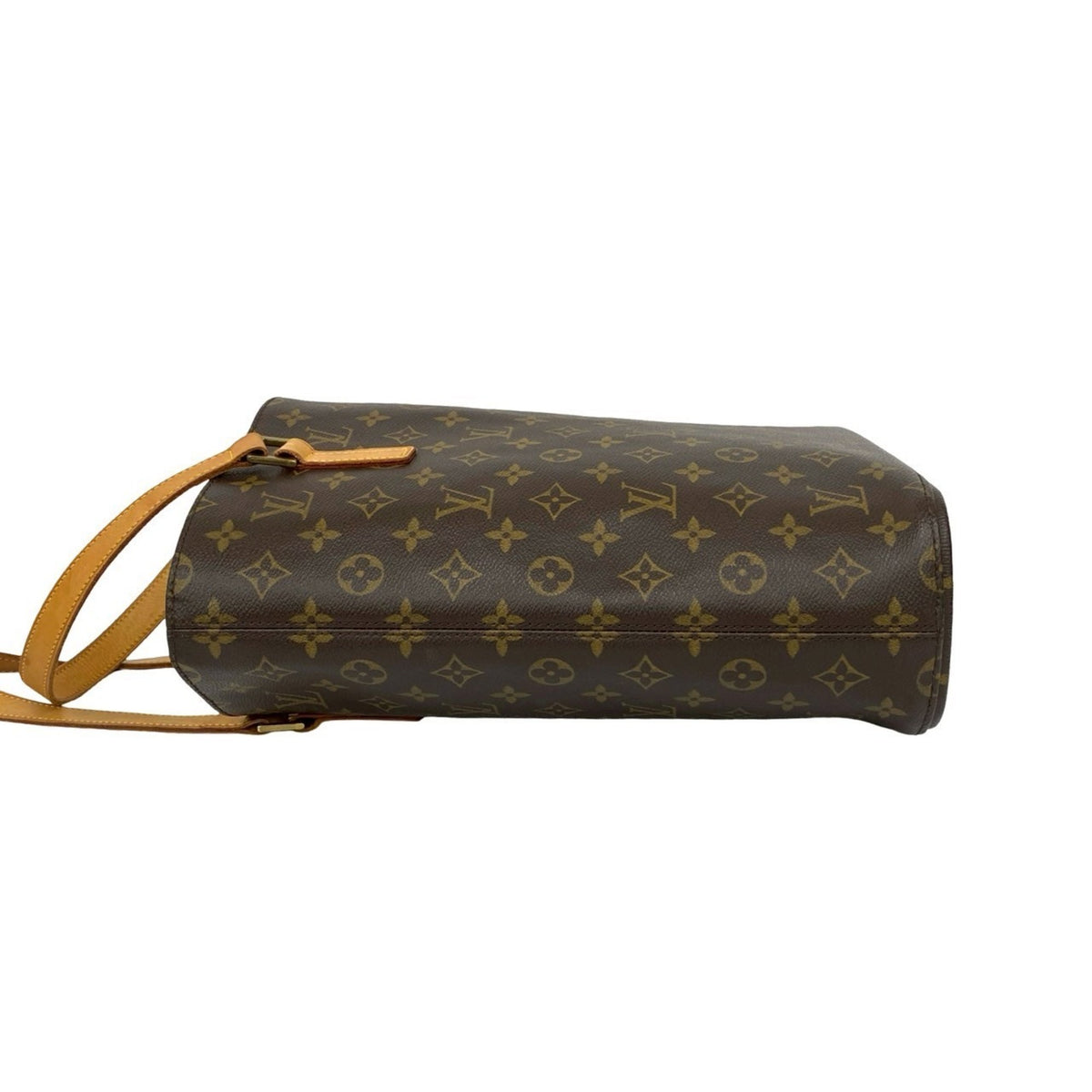 Louis Vuitton Brown Leather Pvc Shoulder Bag Tote Bag (Pre-Owned)