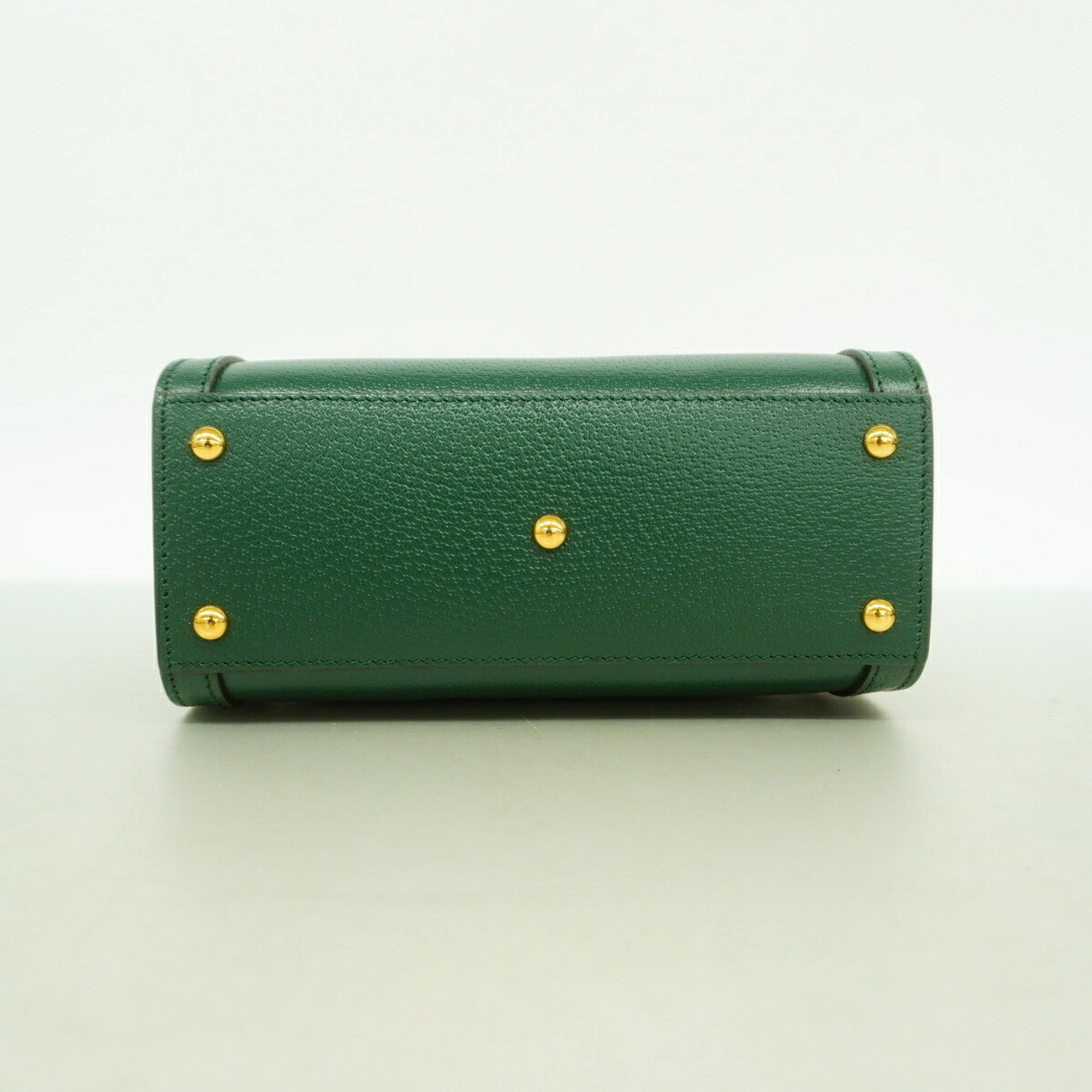 Gucci Green Leather Handbag (Pre-Owned)