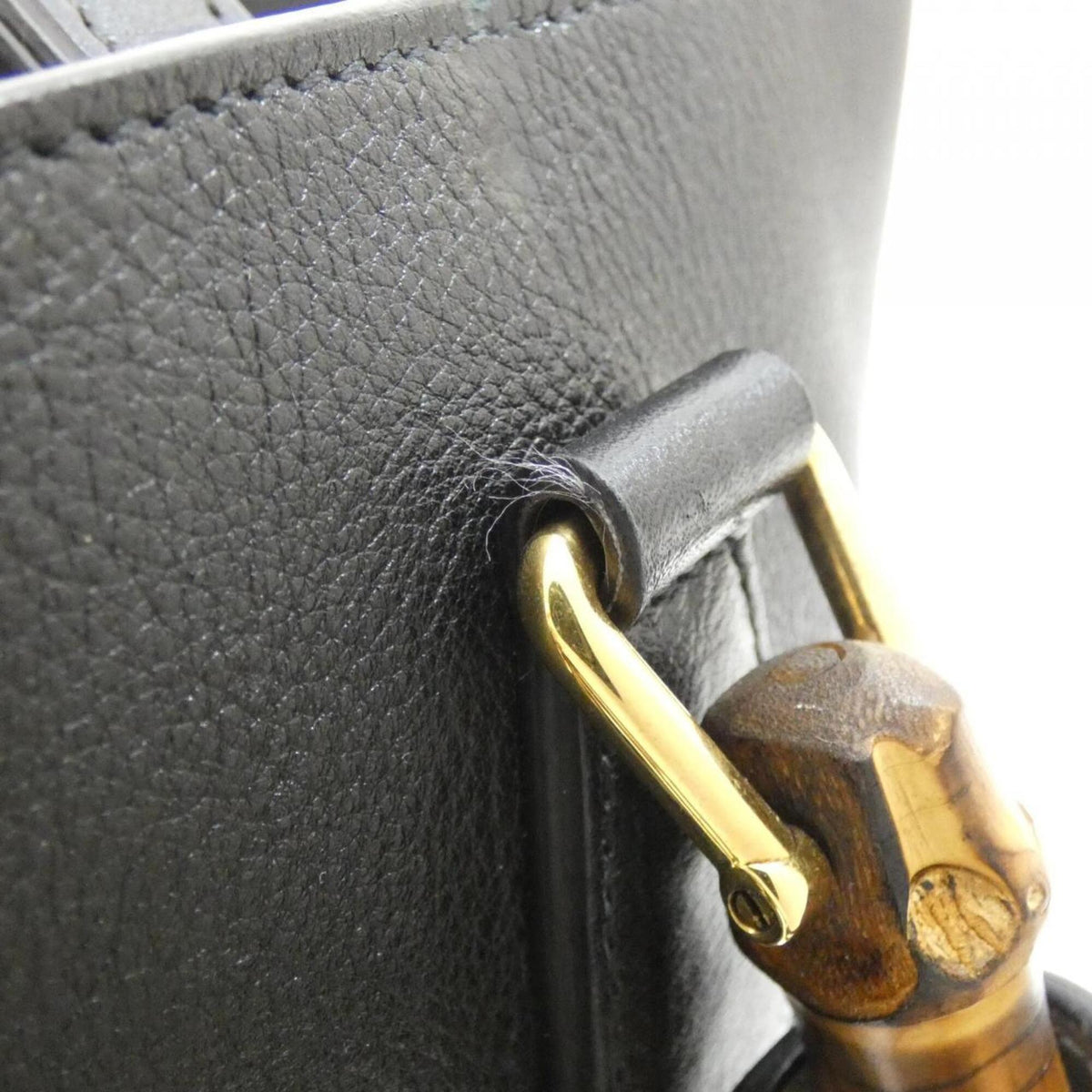 Gucci Black Leather Handbag (Pre-Owned)