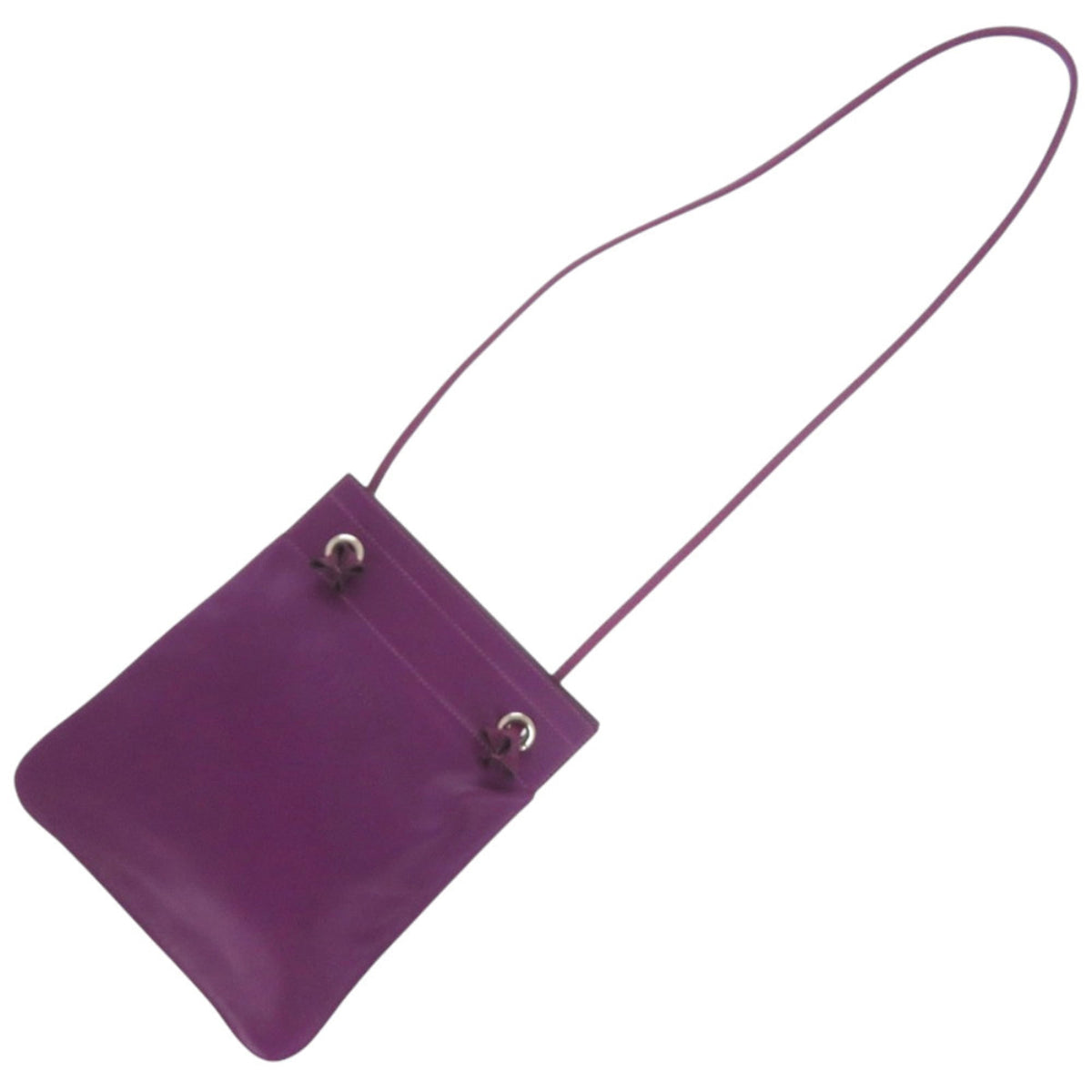 Hermes Anemone Purple Swift Leather Shoulder Bag (Pre-Owned)