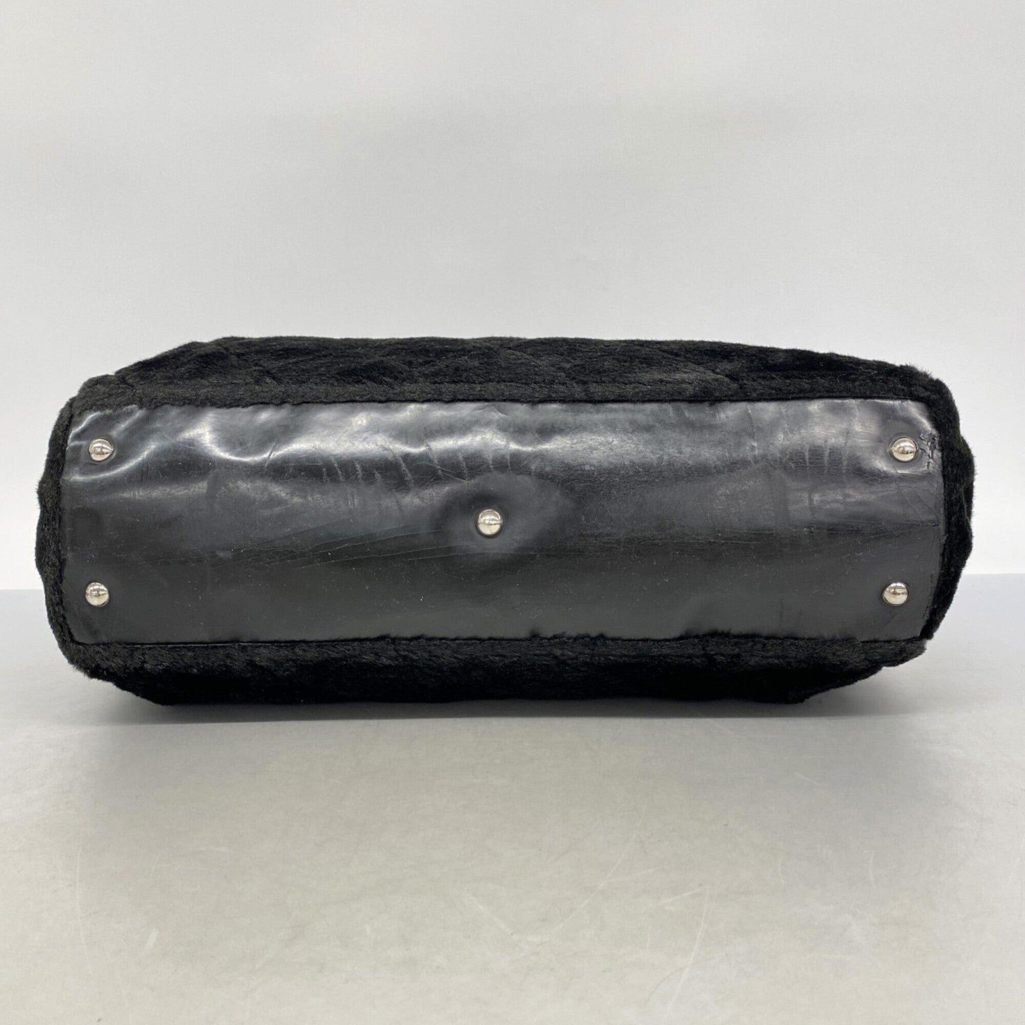 Chanel Black Fur Tote Bag (Pre-Owned)
