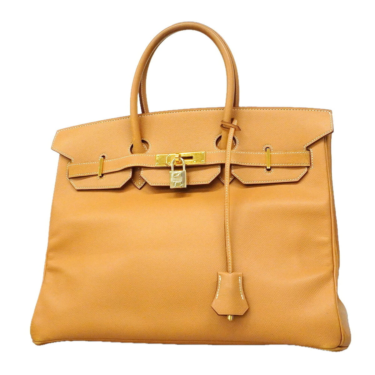 Hermes Natural Sable Courchevel Leather Handbag (Pre-Owned)