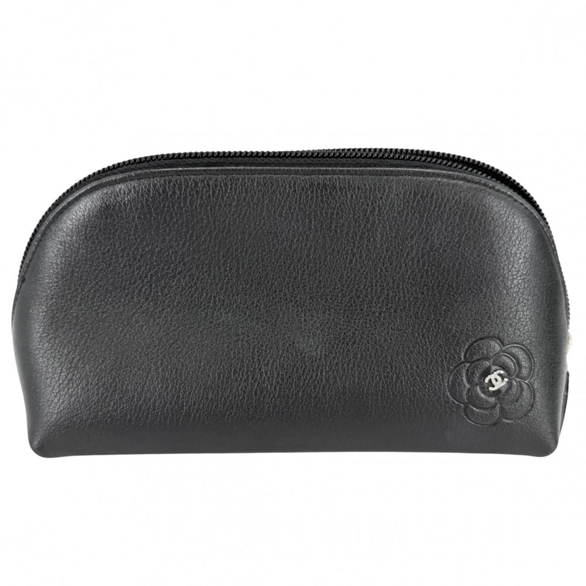 Chanel Black Leather Pouch (Pre-Owned)