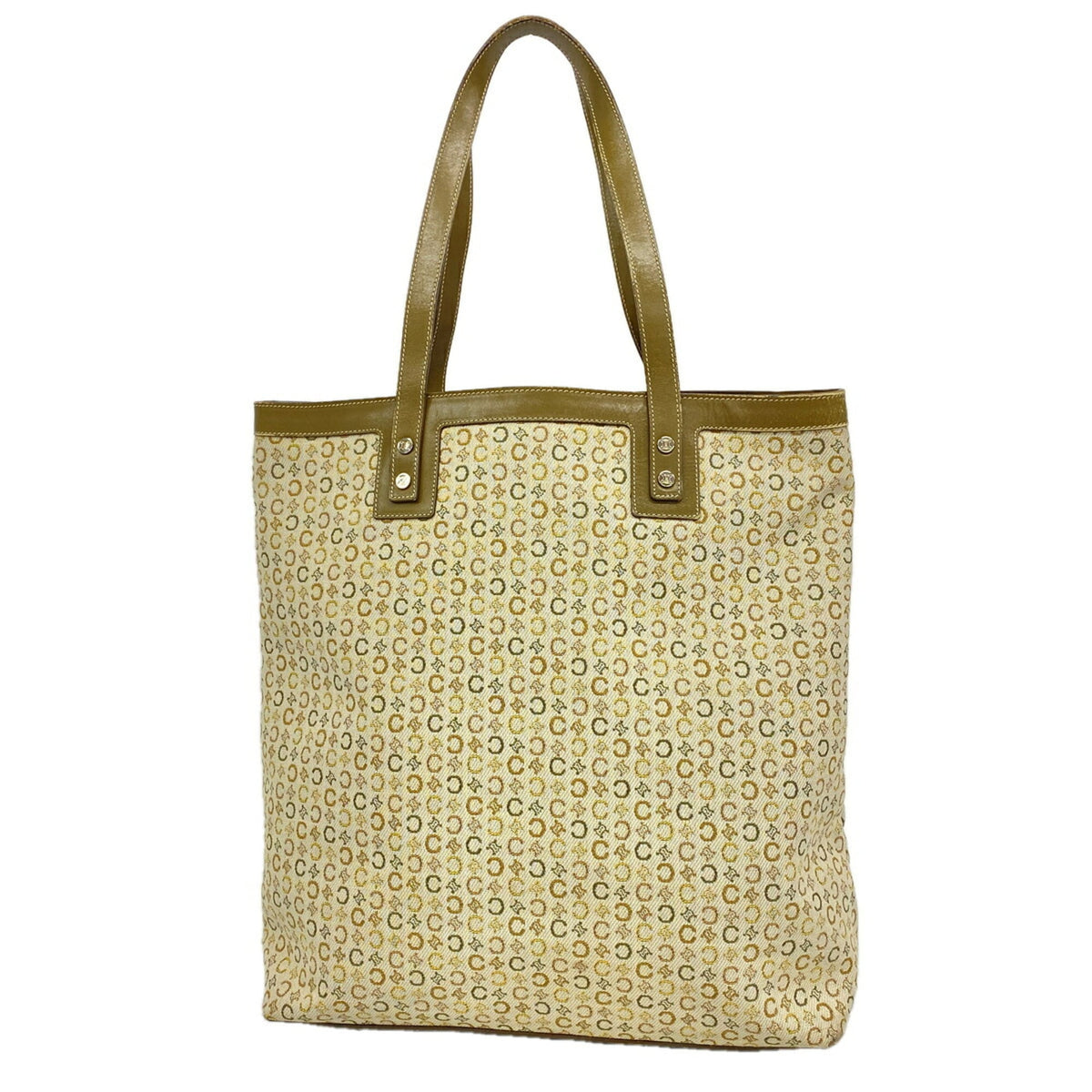 Celine Khaki Canvas Tote Bag (Pre-Owned)