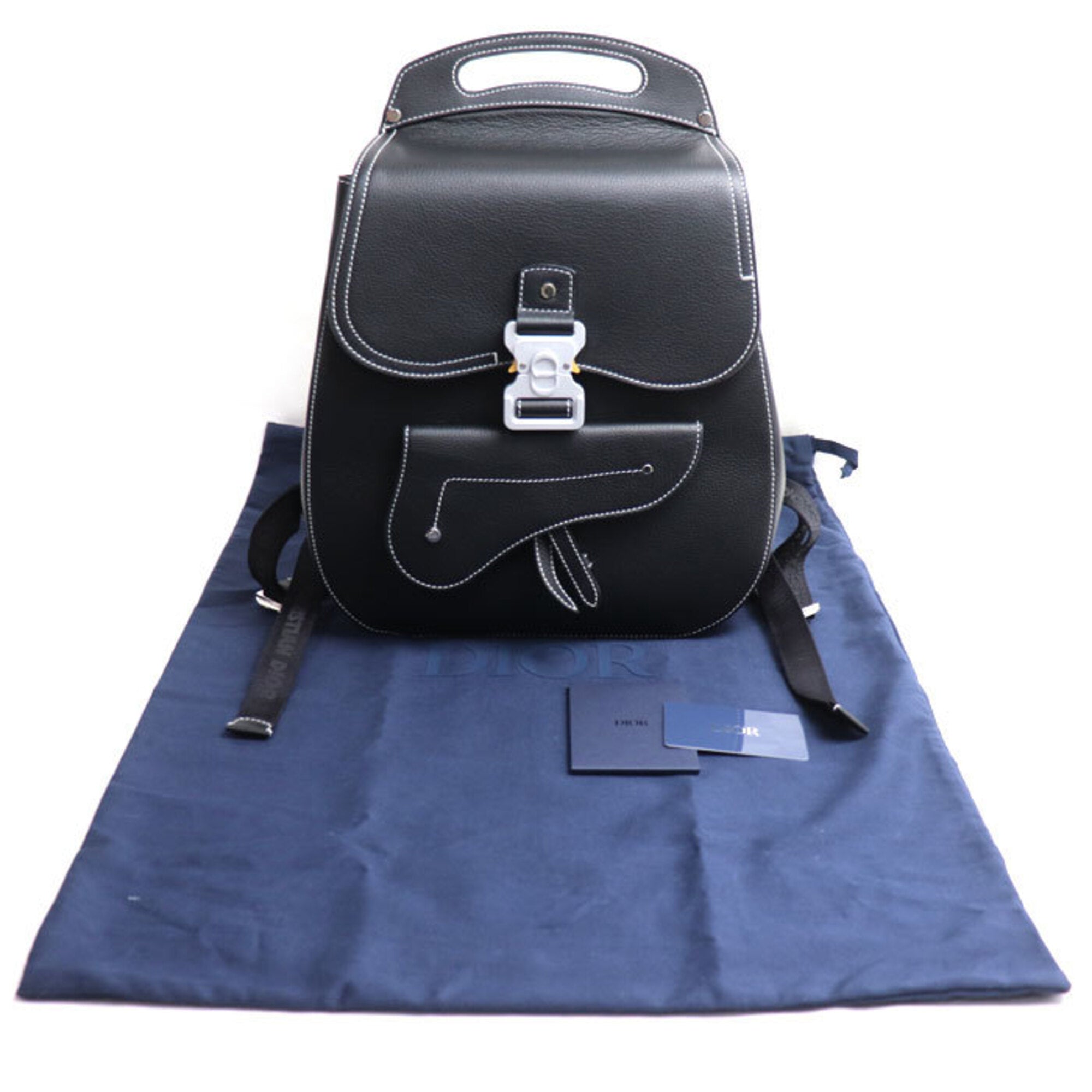 Christian Dior Black Leather Backpack (Pre-Owned)